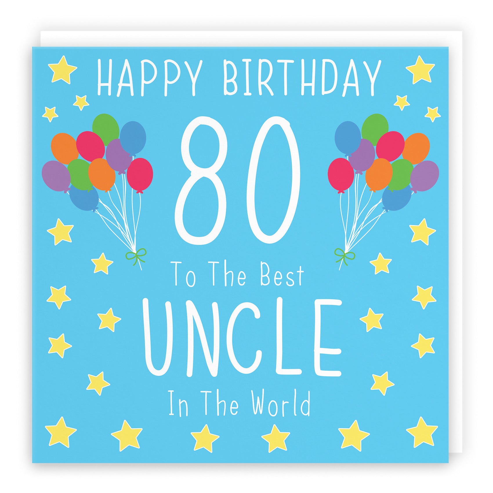 80th Uncle Birthday Card Iconic - Default Title (B09Q7M537T)