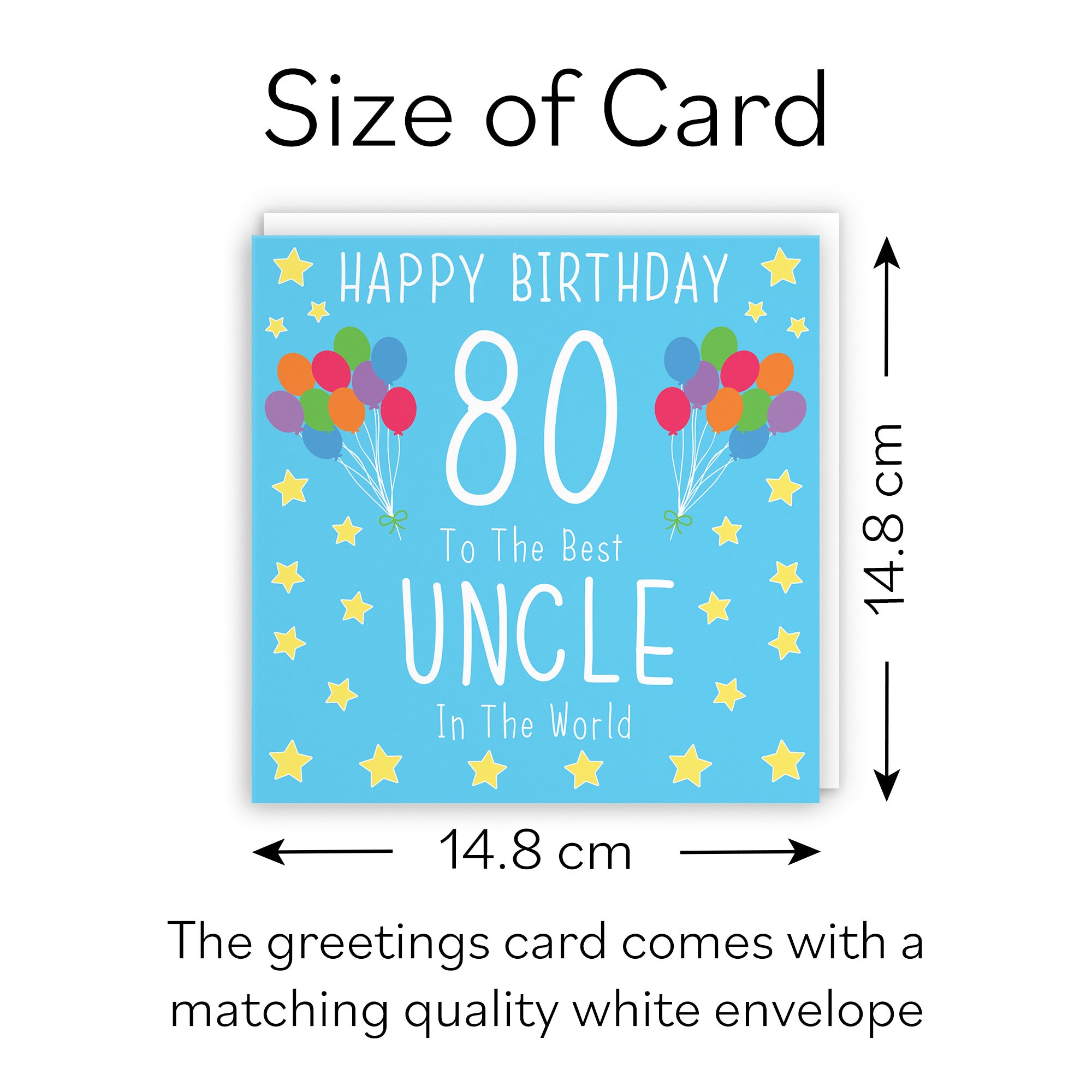 80th Uncle Birthday Card Iconic - Default Title (B09Q7M537T)