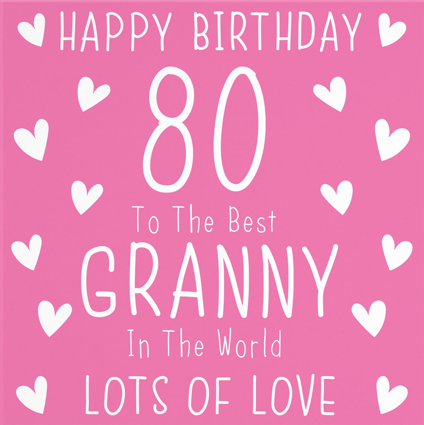 80th Granny Birthday Card Iconic - Default Title (B09Q7MF42J)