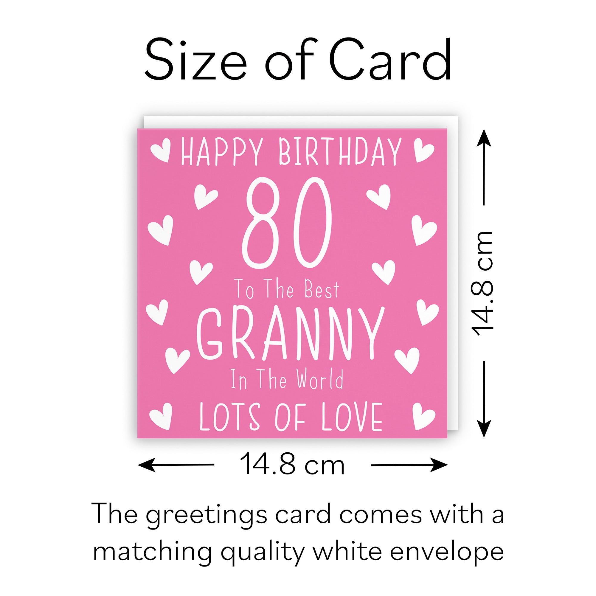 80th Granny Birthday Card Iconic - Default Title (B09Q7MF42J)