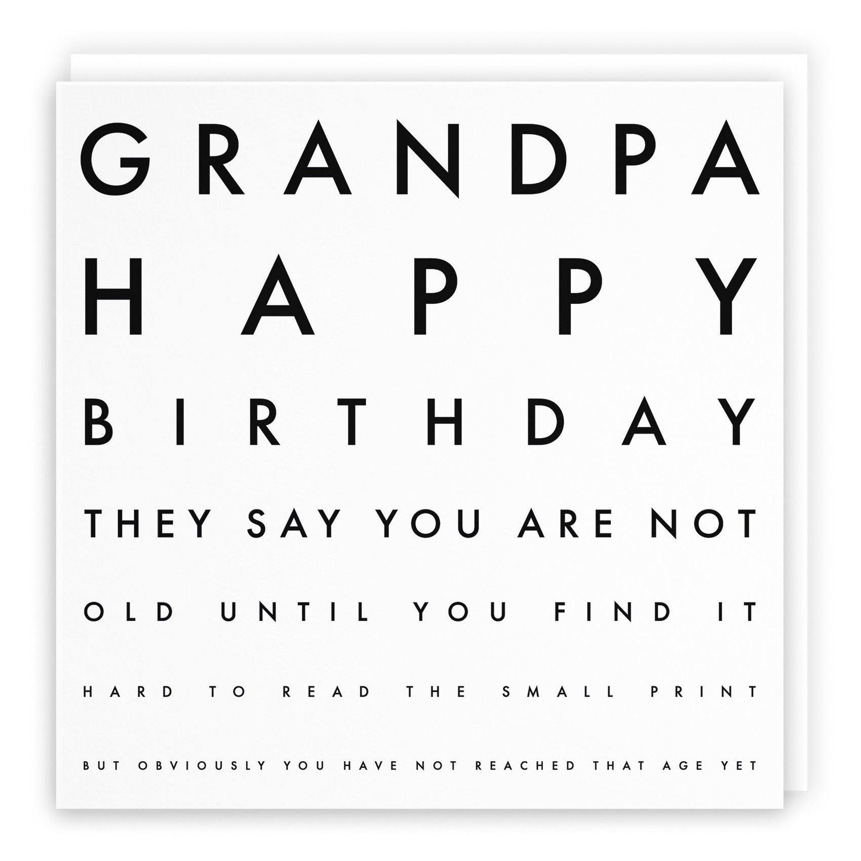 Grandpa Humorous Joke Birthday Card Letters - Default Title (B09Q7MGYYX)