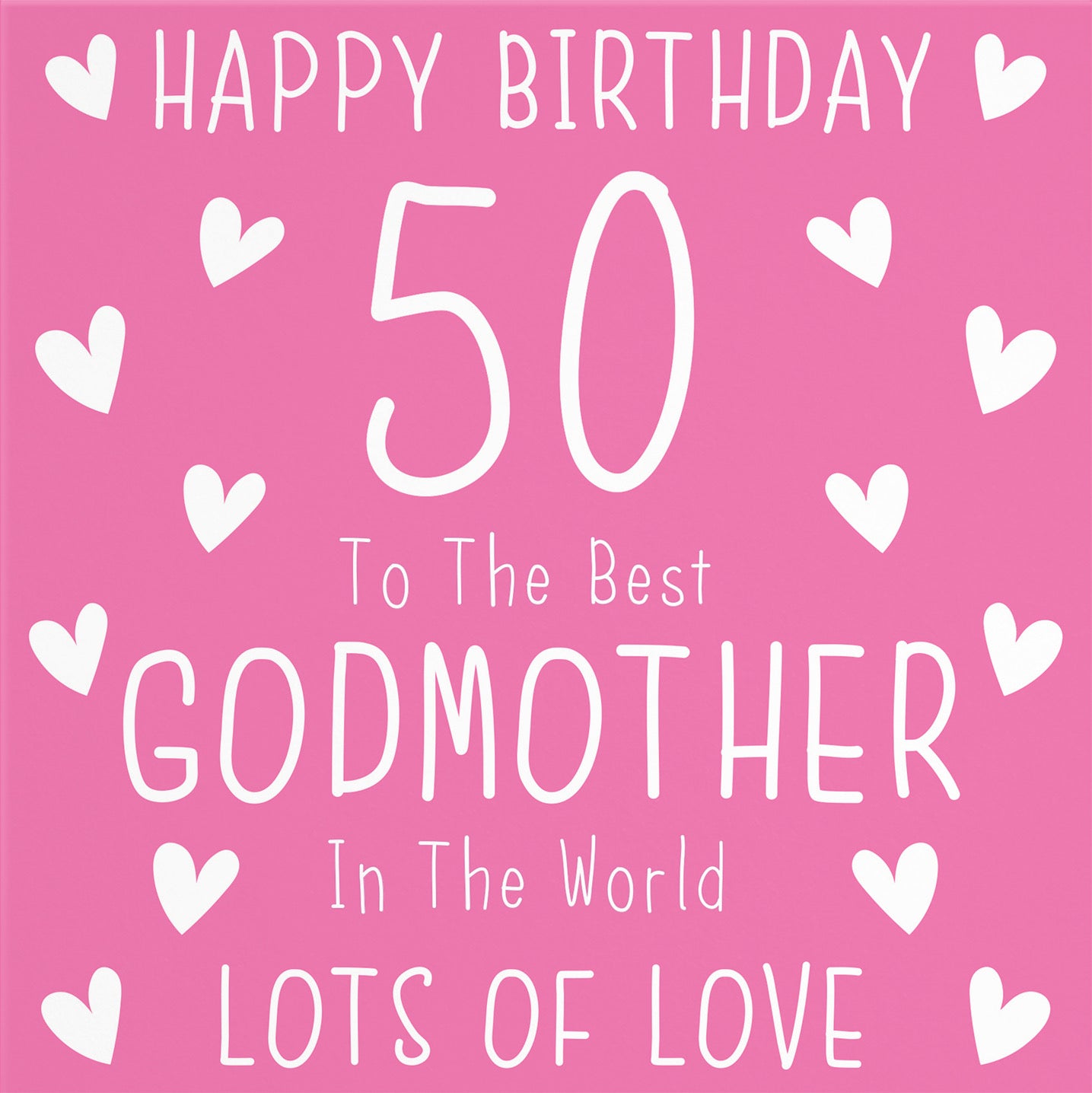 50th Godmother Birthday Card Iconic - Default Title (B09Q7MH1HR)