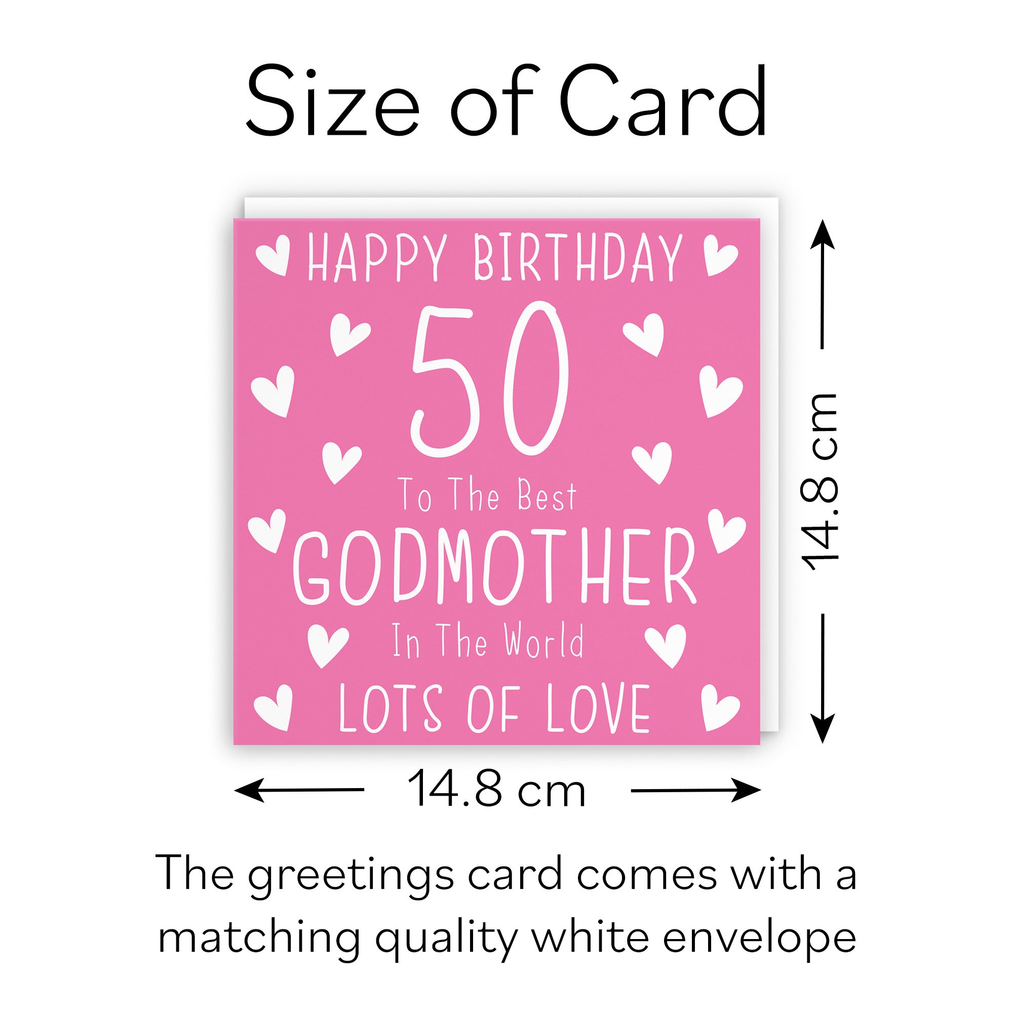 50th Godmother Birthday Card Iconic - Default Title (B09Q7MH1HR)