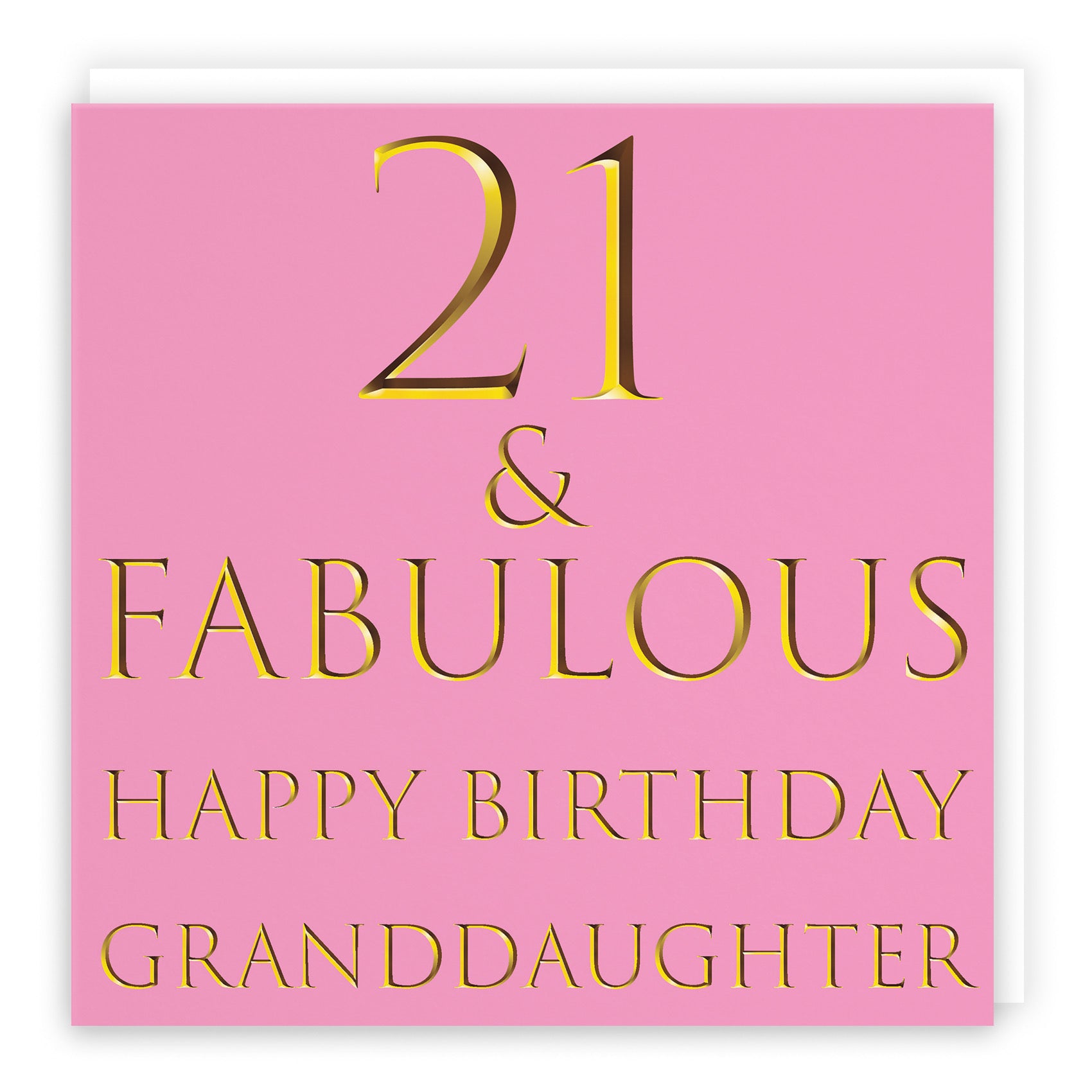 21st Granddaughter Birthday Card Fabulous - Default Title (B09Q7MHQLH)