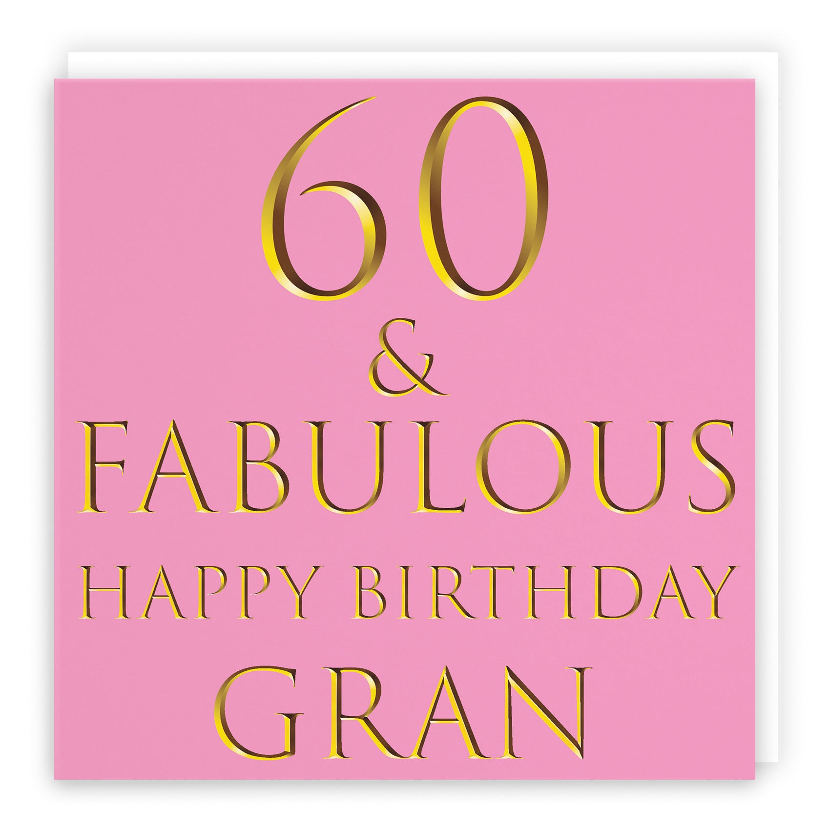 60th Gran Birthday Card Fabulous - Default Title (B09Q7MKGY8)