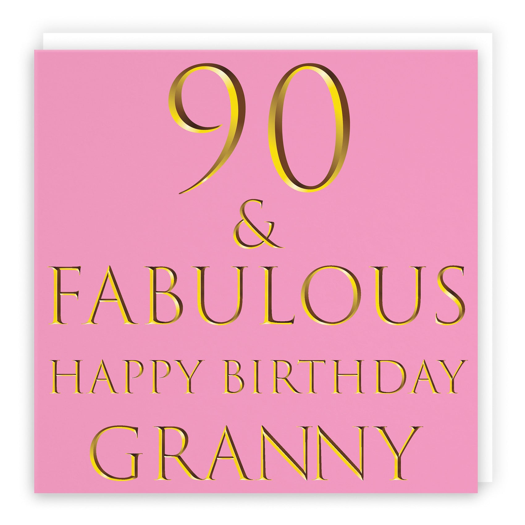 90th Granny Birthday Card Fabulous - Default Title (B09Q7MMFG5)