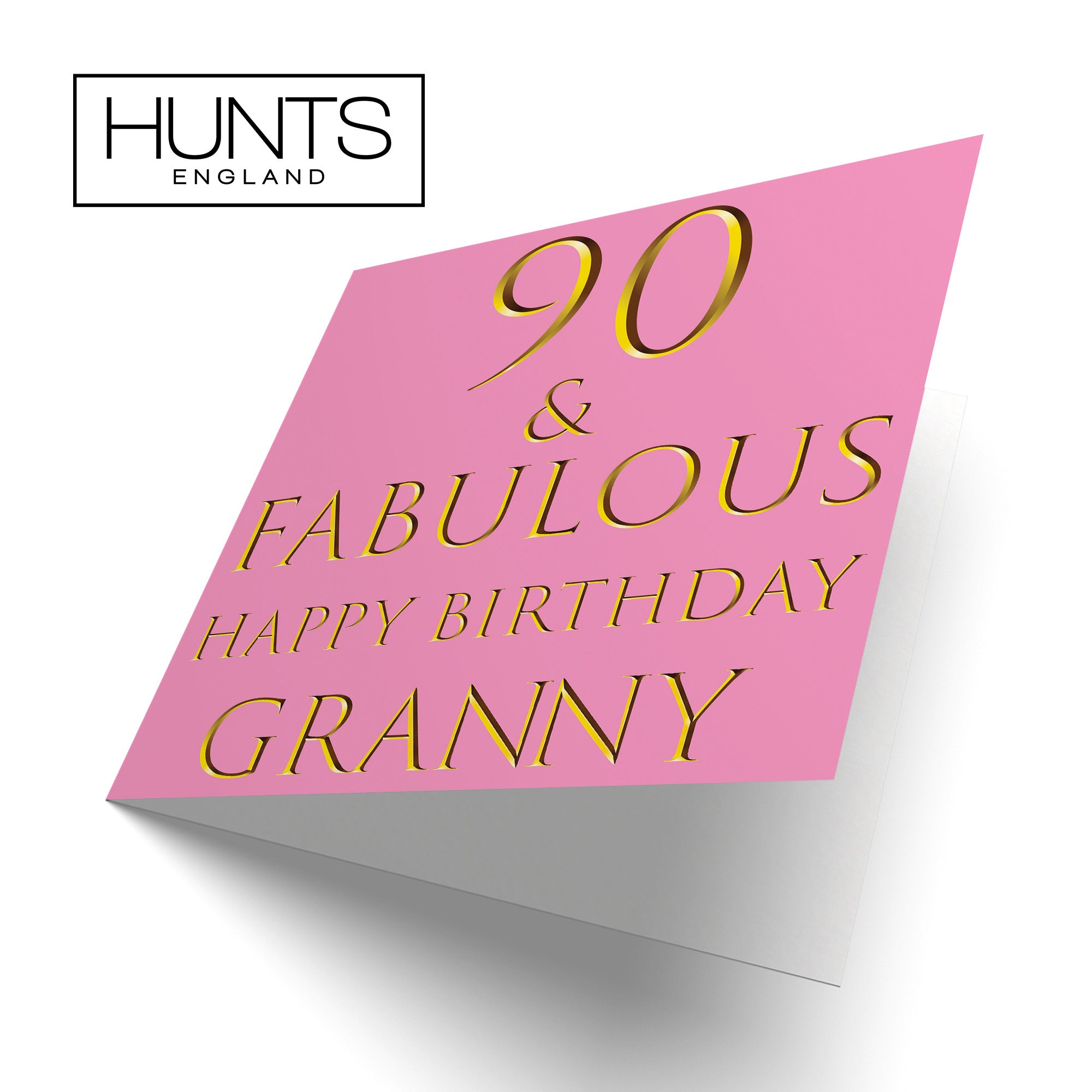 90th Granny Birthday Card Fabulous - Default Title (B09Q7MMFG5)