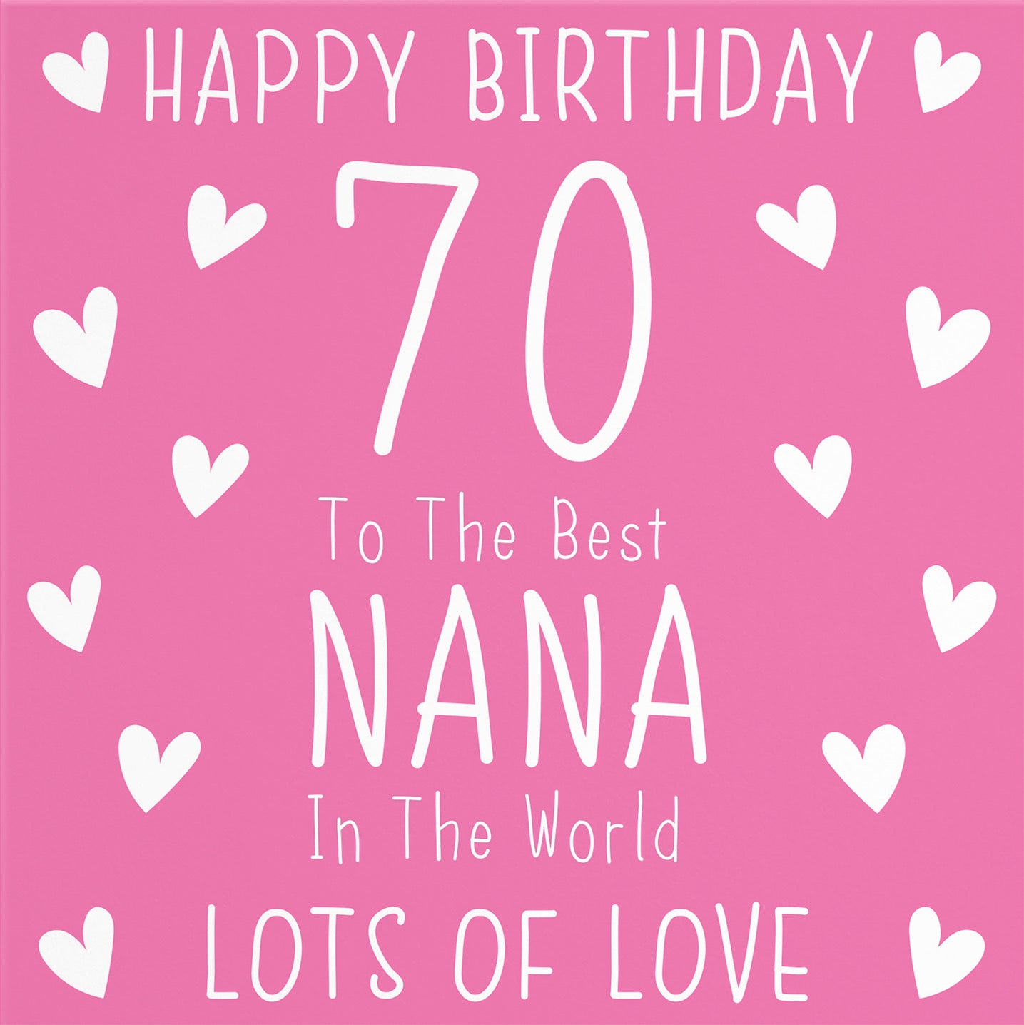 70th Nana Birthday Card Iconic - Default Title (B09Q7MNGJ3)