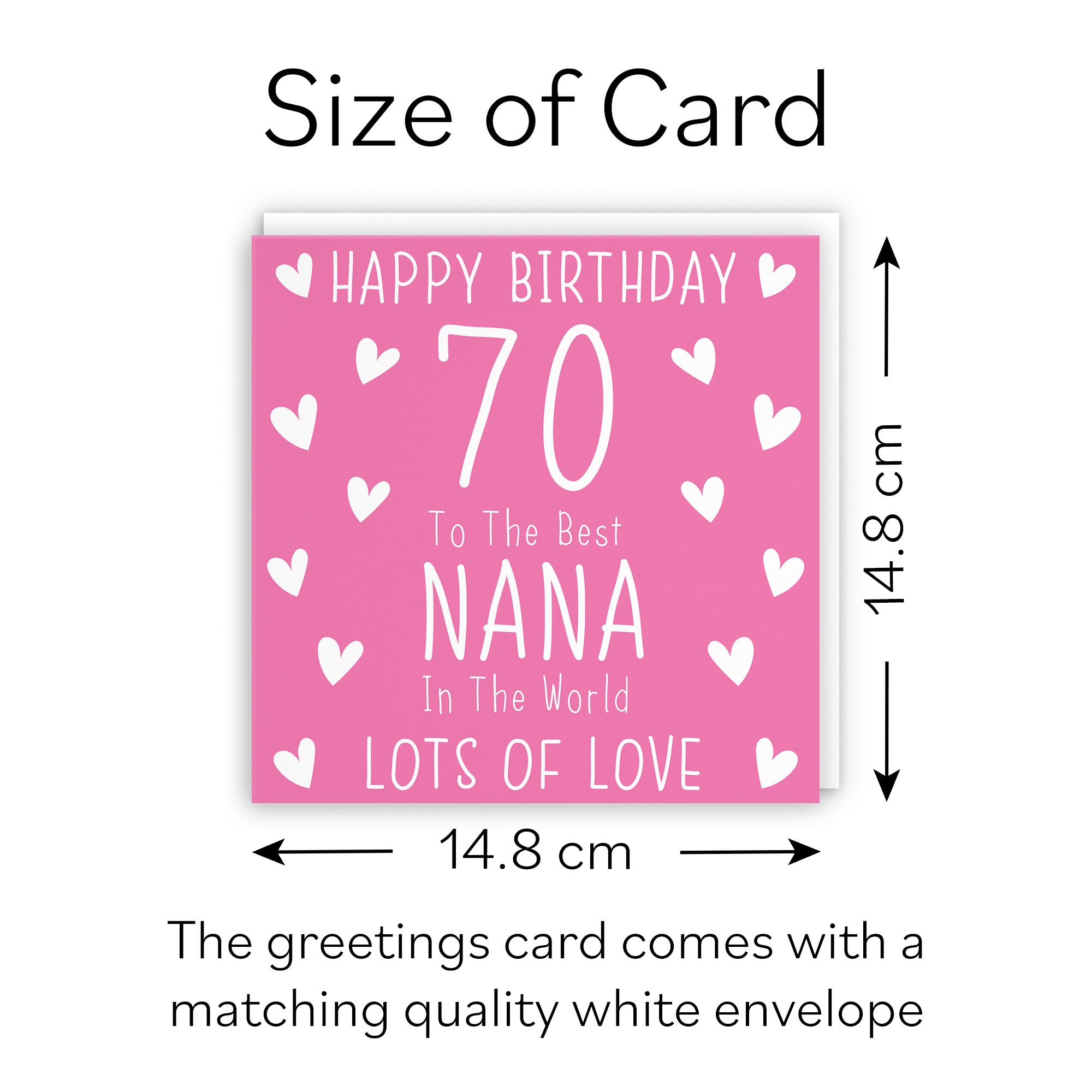 70th Nana Birthday Card Iconic - Default Title (B09Q7MNGJ3)