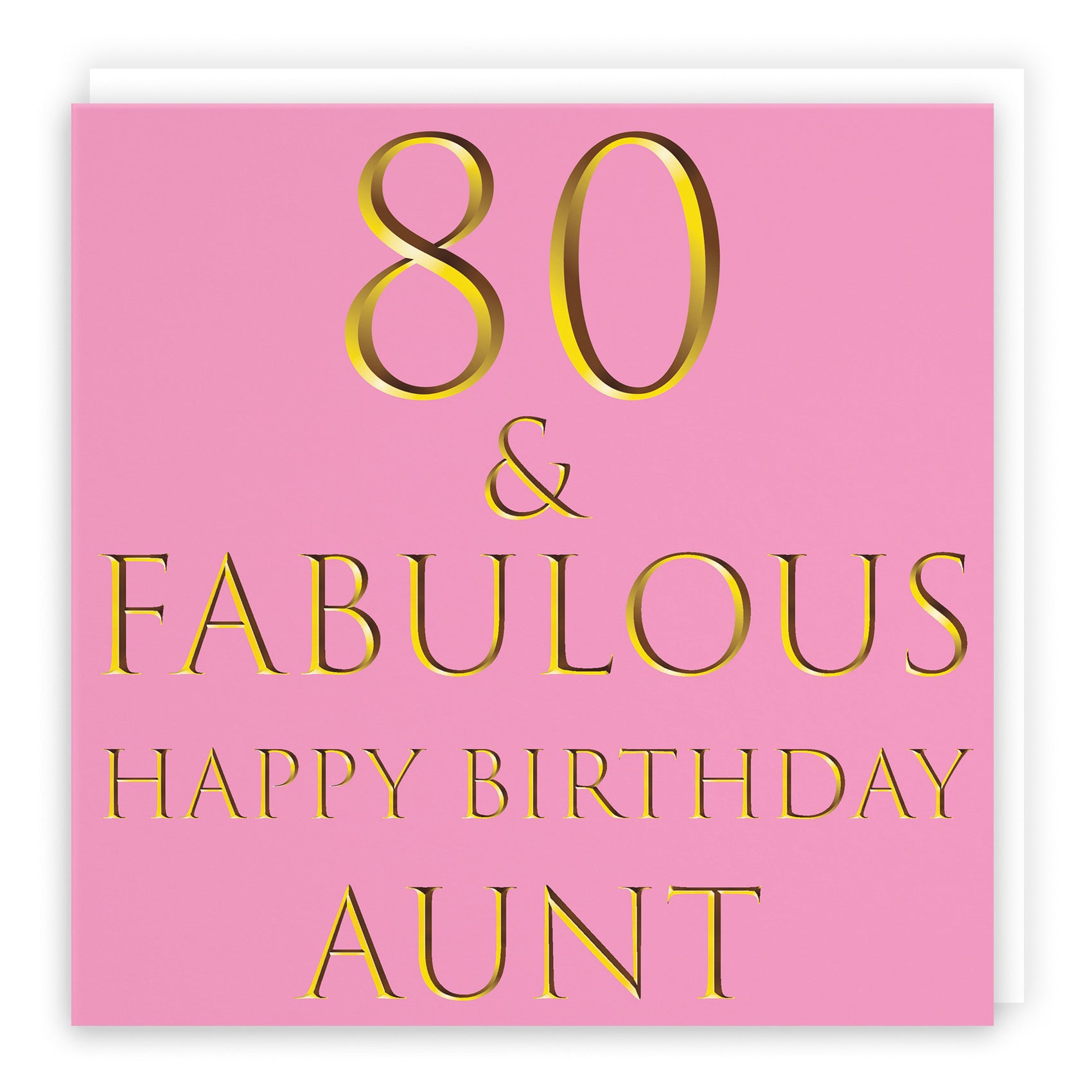 80th Aunt Birthday Card Fabulous - Default Title (B09Q7MQ3SH)