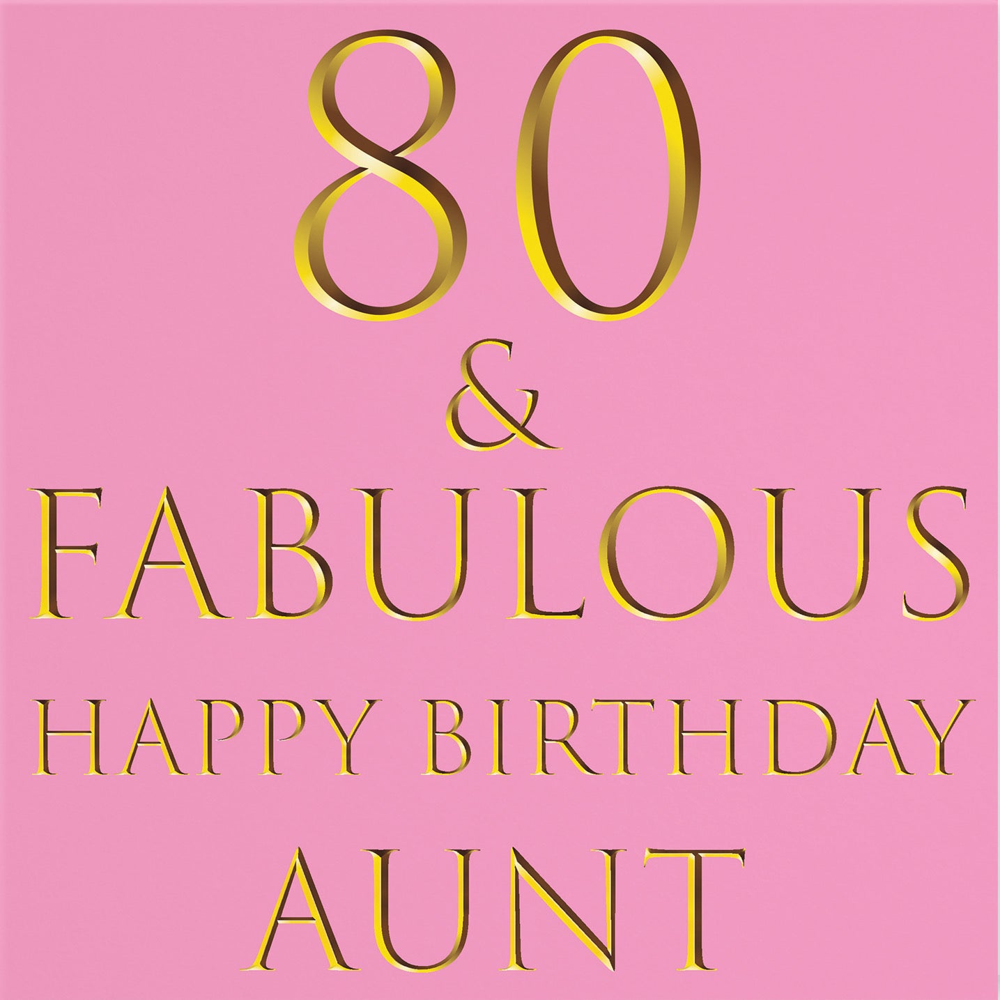 80th Aunt Birthday Card Fabulous - Default Title (B09Q7MQ3SH)