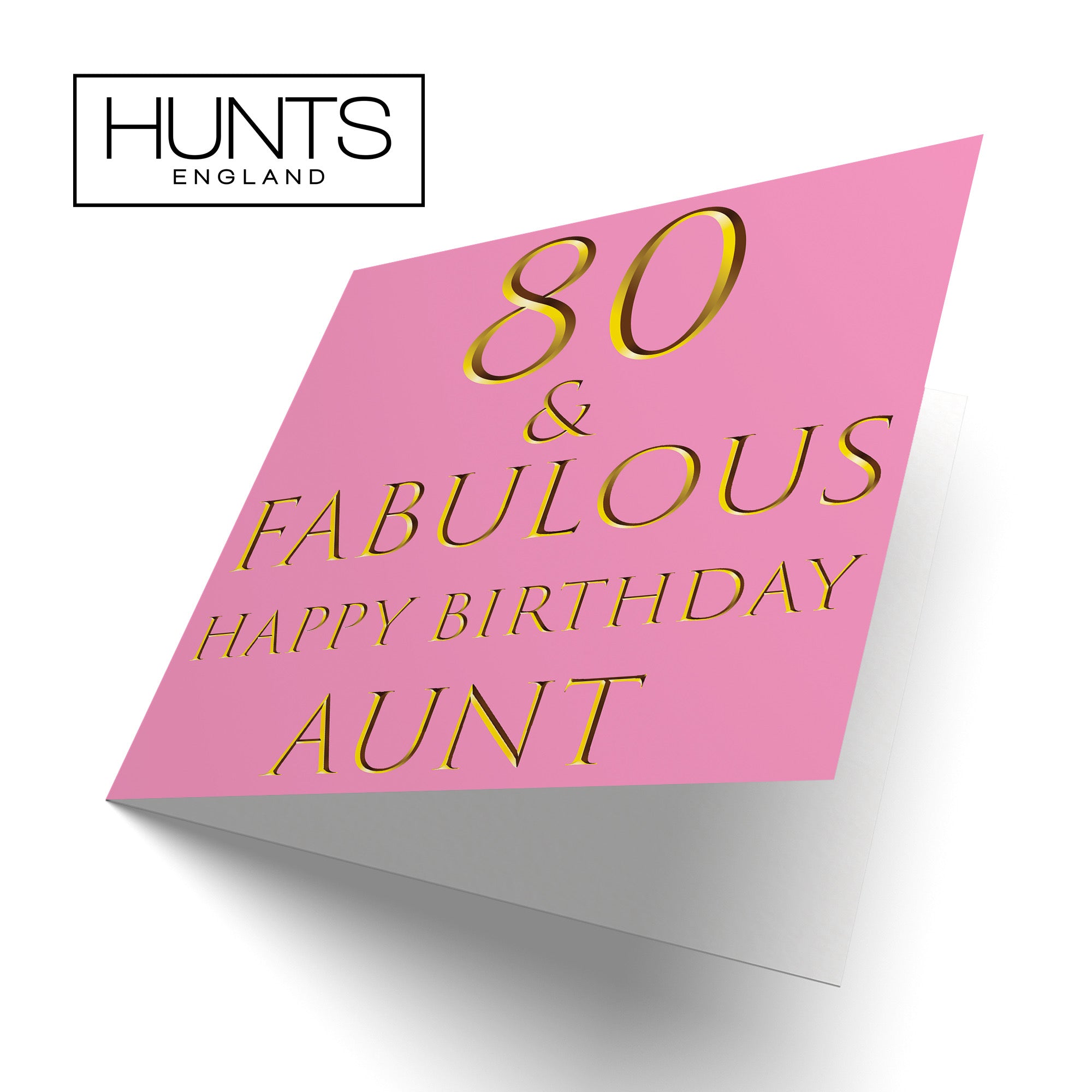 80th Aunt Birthday Card Fabulous - Default Title (B09Q7MQ3SH)