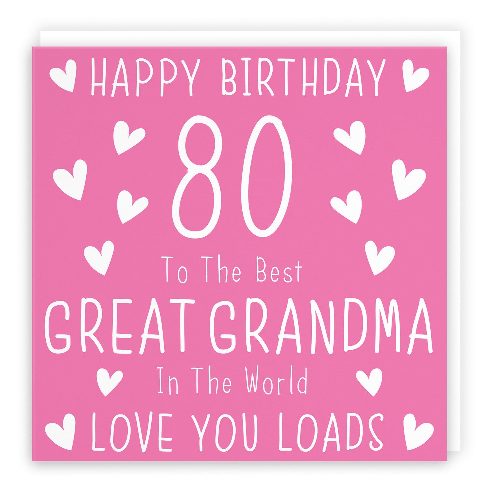 80th Great Grandma Birthday Card Iconic - Default Title (B09Q7MRVP4)