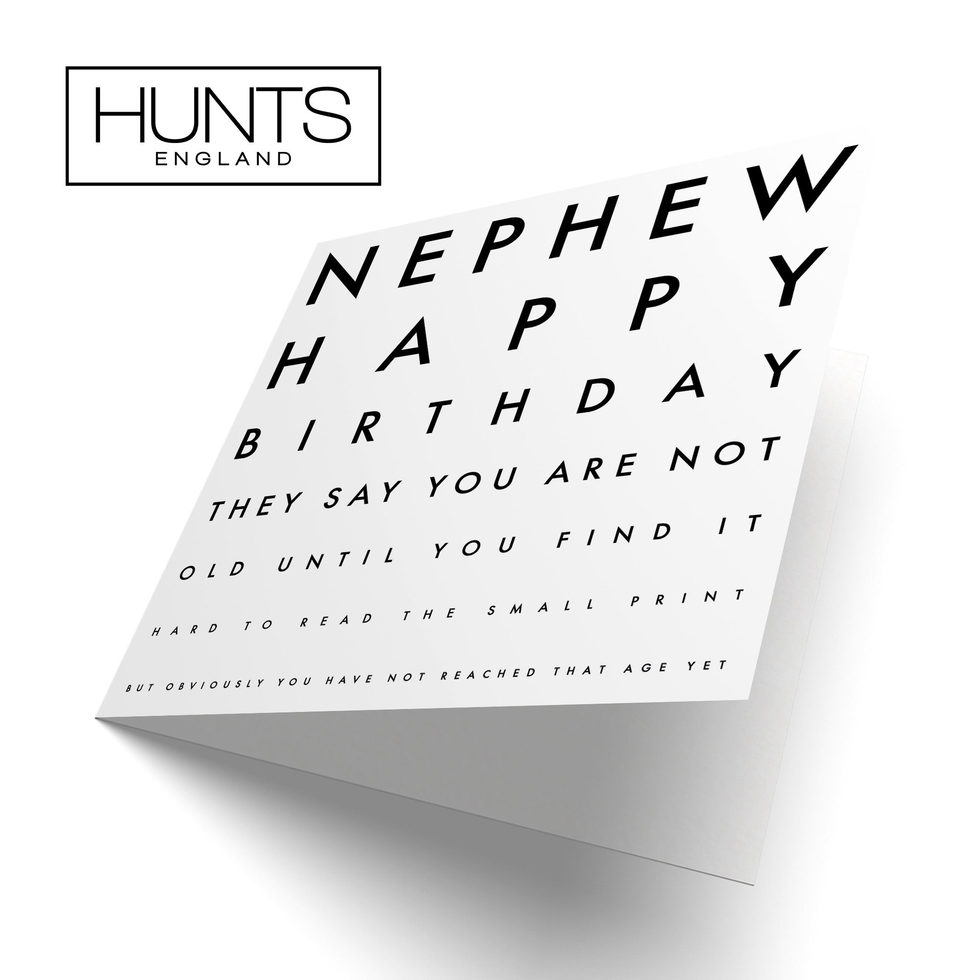 Nephew Funny Eye Sight Birthday Card Letters - Default Title (B09Q7MRWHJ)