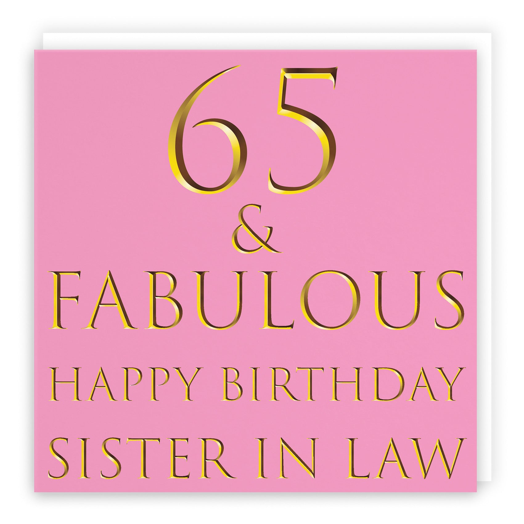 65th Sister In Law Birthday Card Fabulous - Default Title (B09Q7N1DGZ)