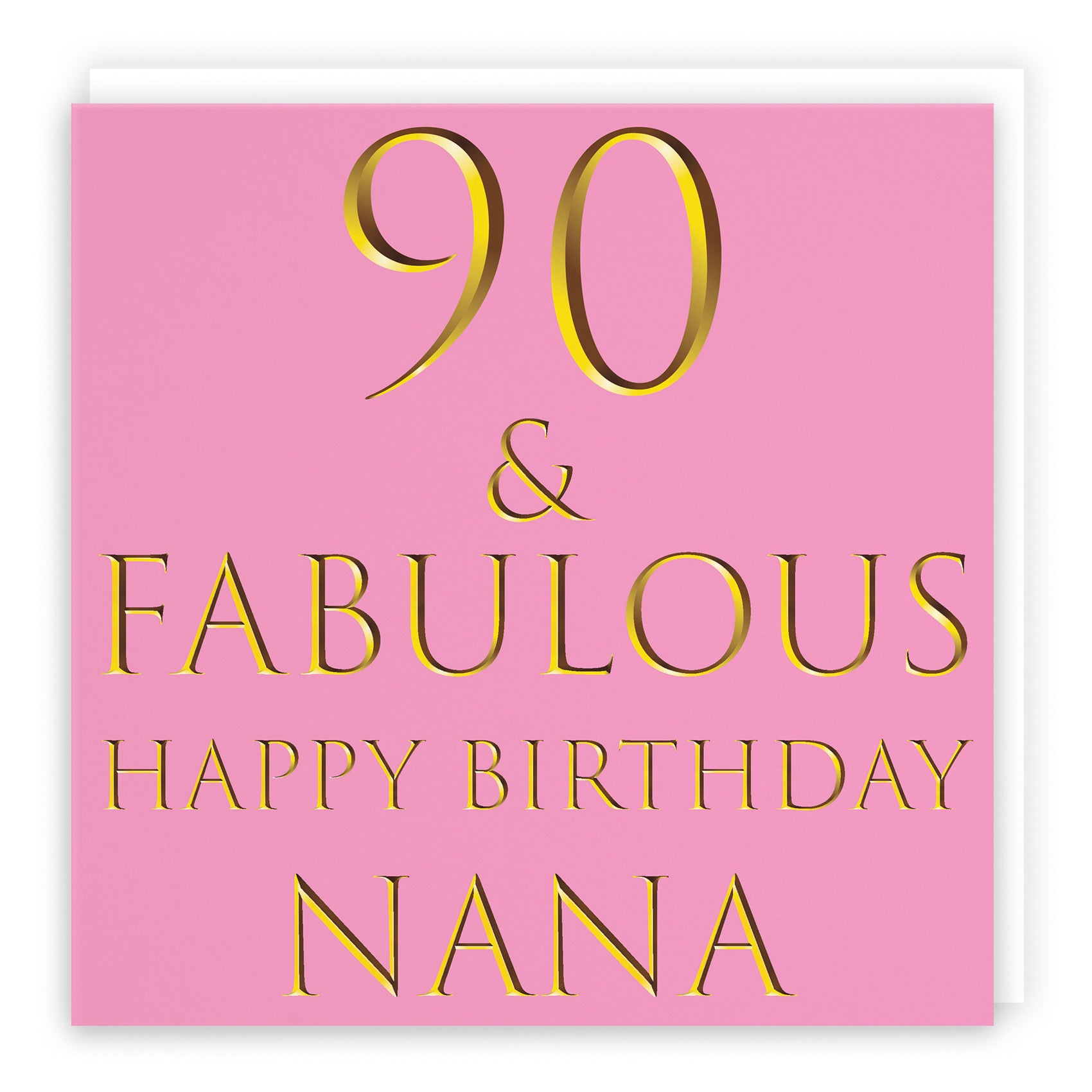 90th Nana Birthday Card Fabulous - Default Title (B09Q7N228P)