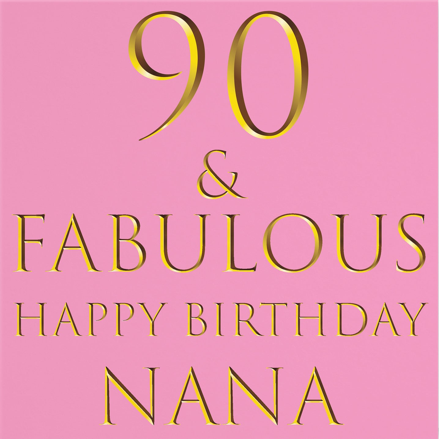 90th Nana Birthday Card Fabulous - Default Title (B09Q7N228P)