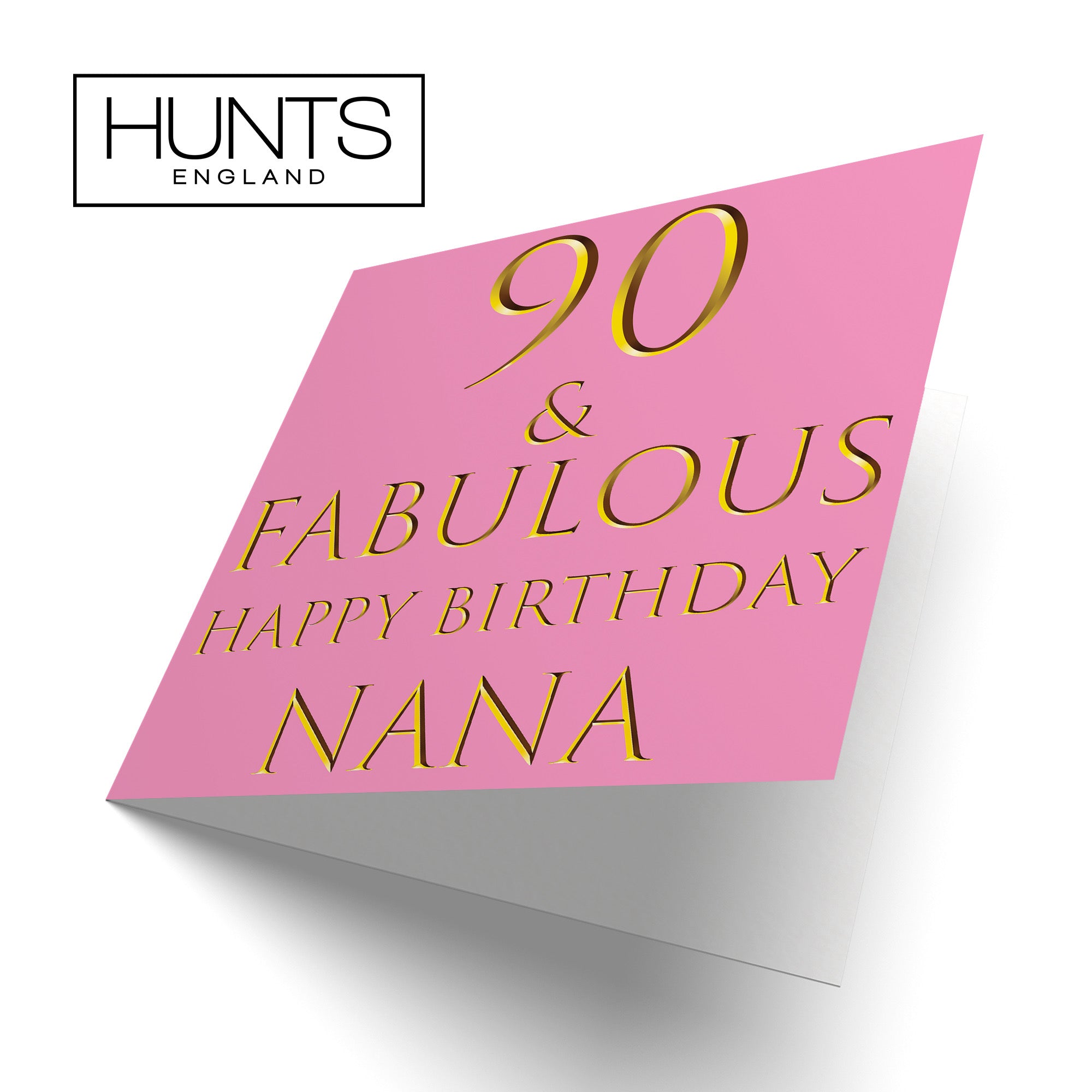 90th Nana Birthday Card Fabulous - Default Title (B09Q7N228P)