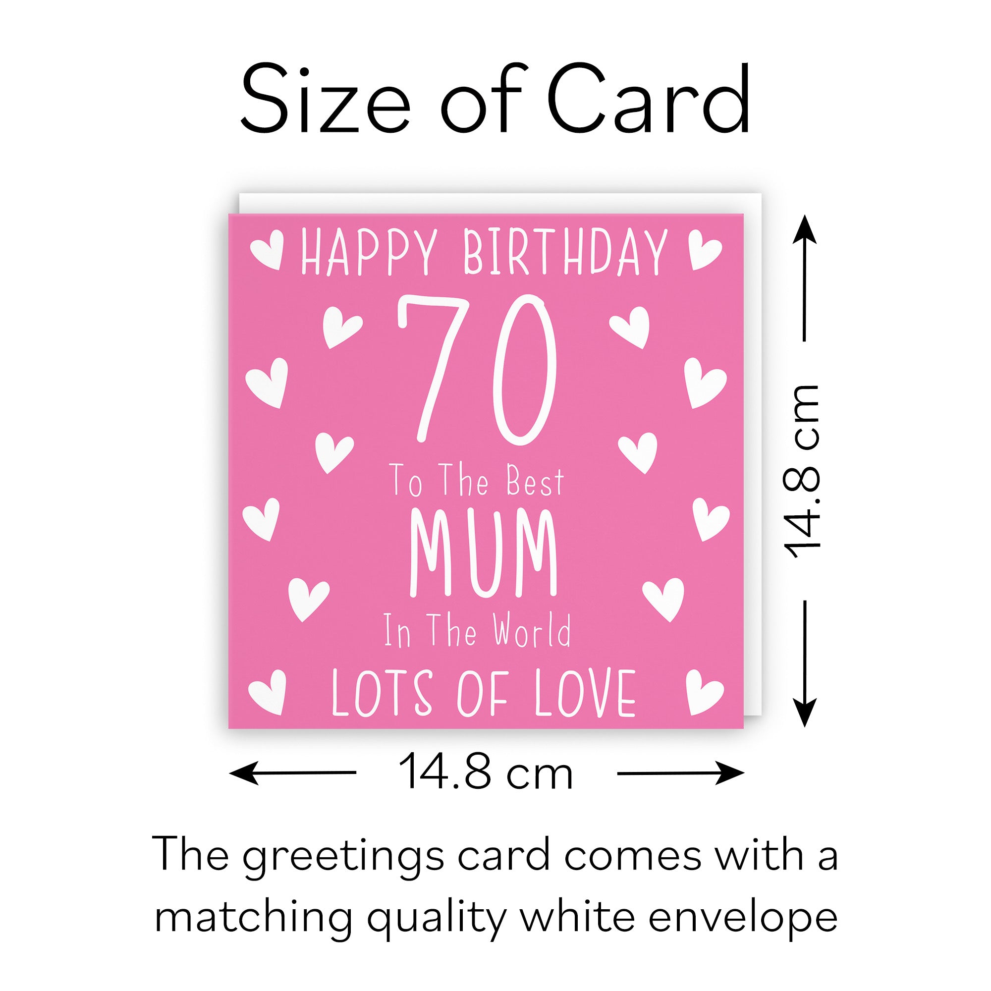 70th Mum Birthday Card Iconic - Default Title (B09Q7N6P9D)