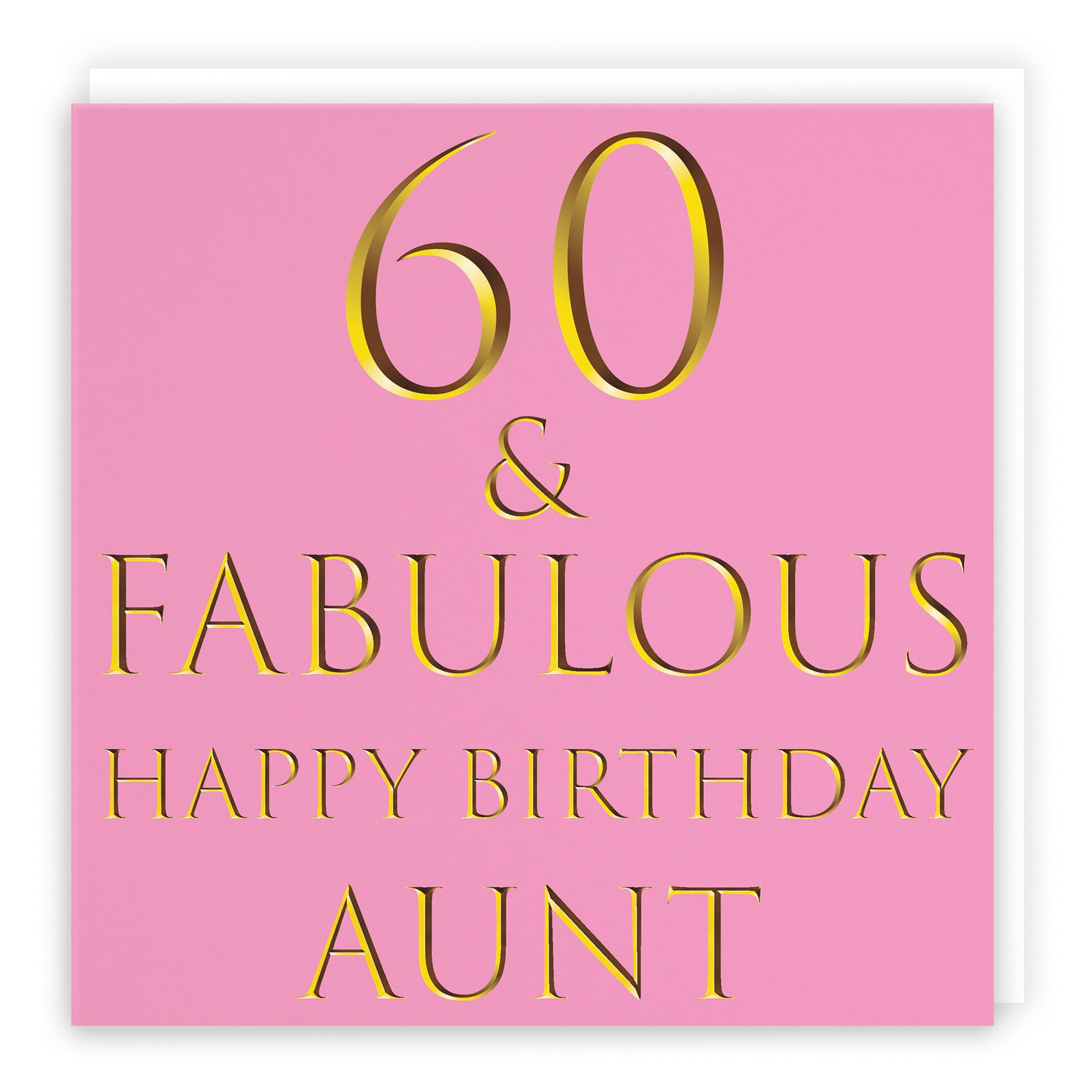 60th Aunt Birthday Card Fabulous - Default Title (B09Q7N8FVP)