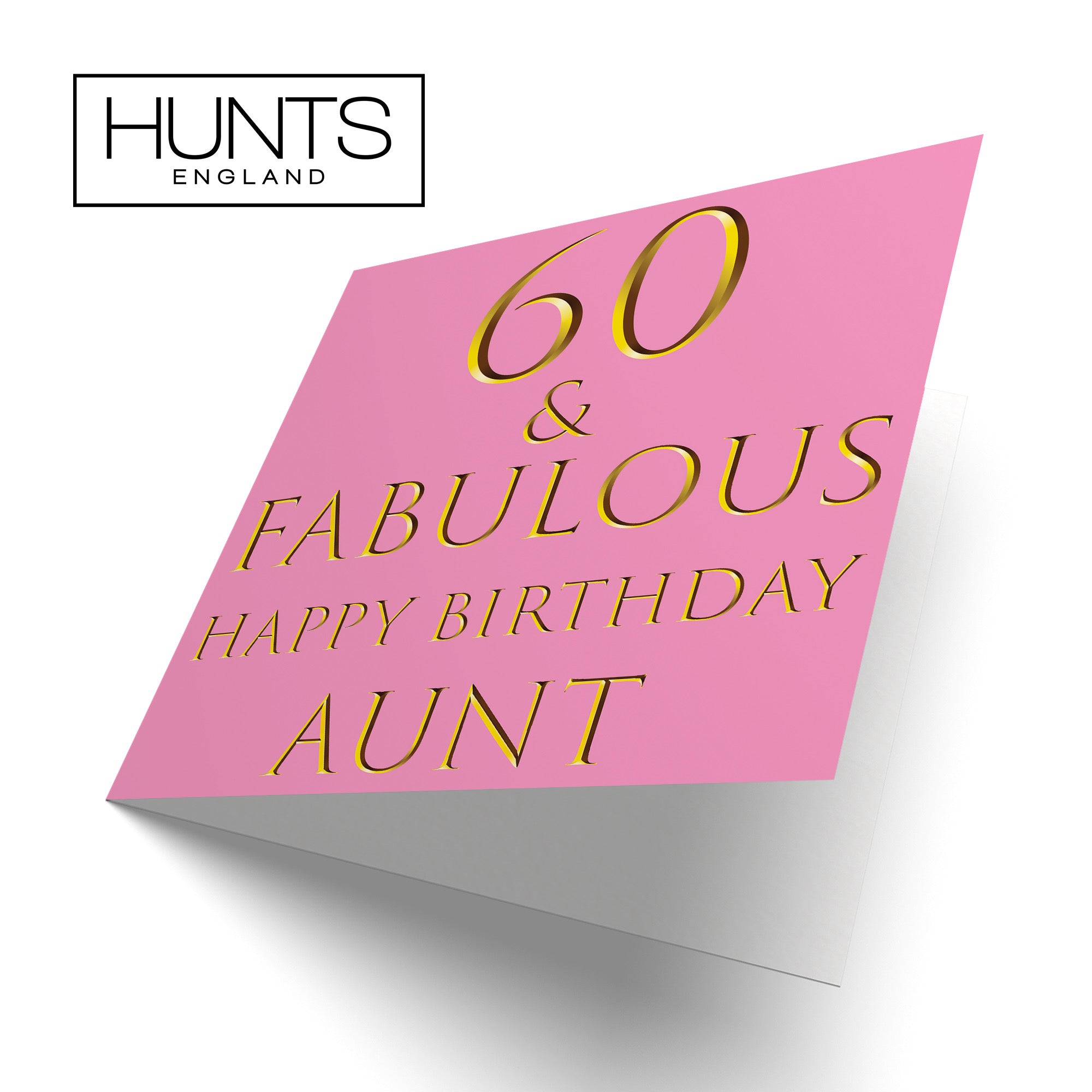 60th Aunt Birthday Card Fabulous - Default Title (B09Q7N8FVP)