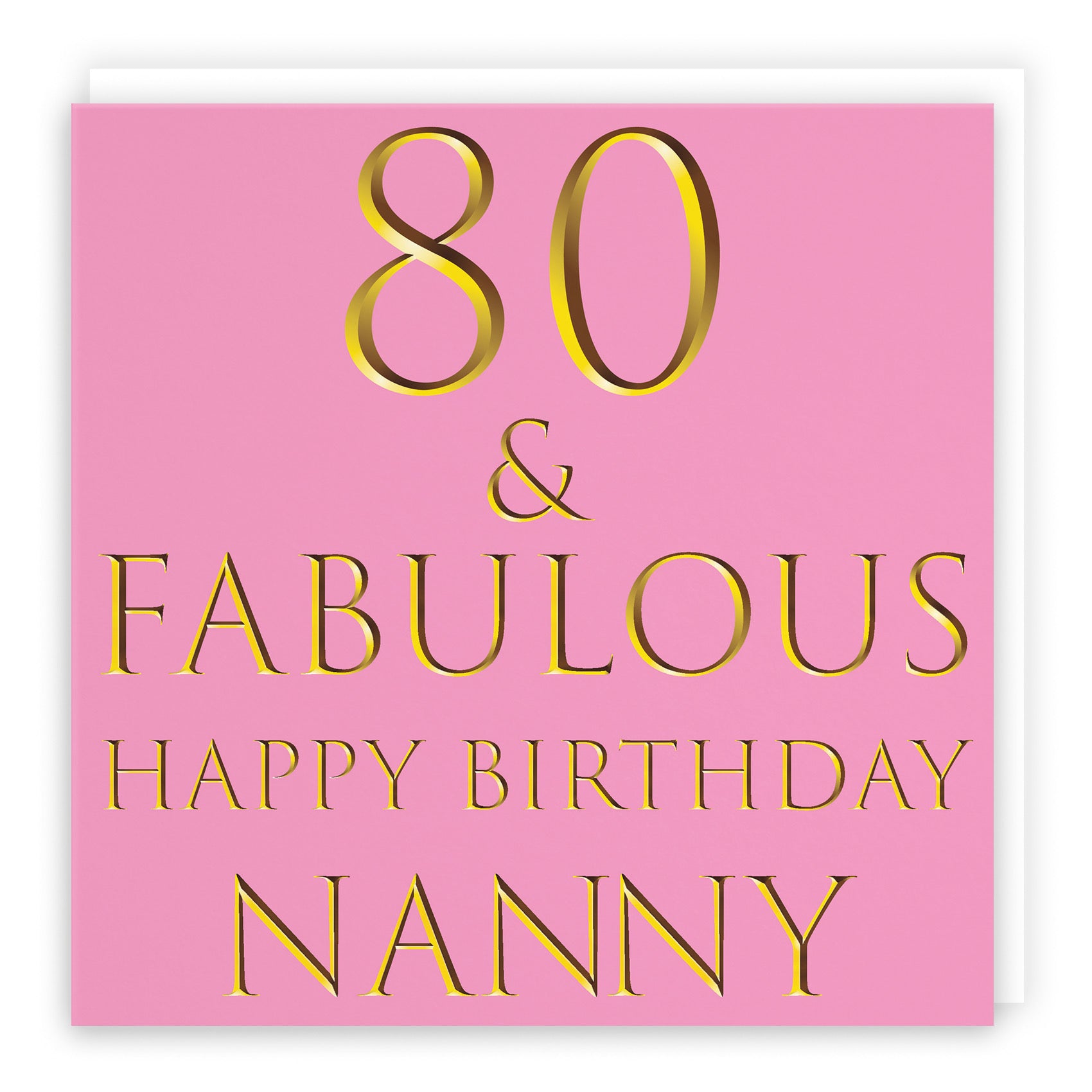 80th Nanny Birthday Card Fabulous - Default Title (B09Q7NDNDQ)