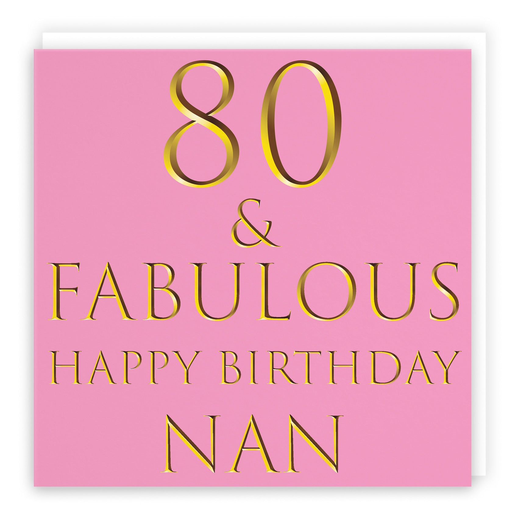 80th Nan Birthday Card Fabulous - Default Title (B09Q7NFL2C)