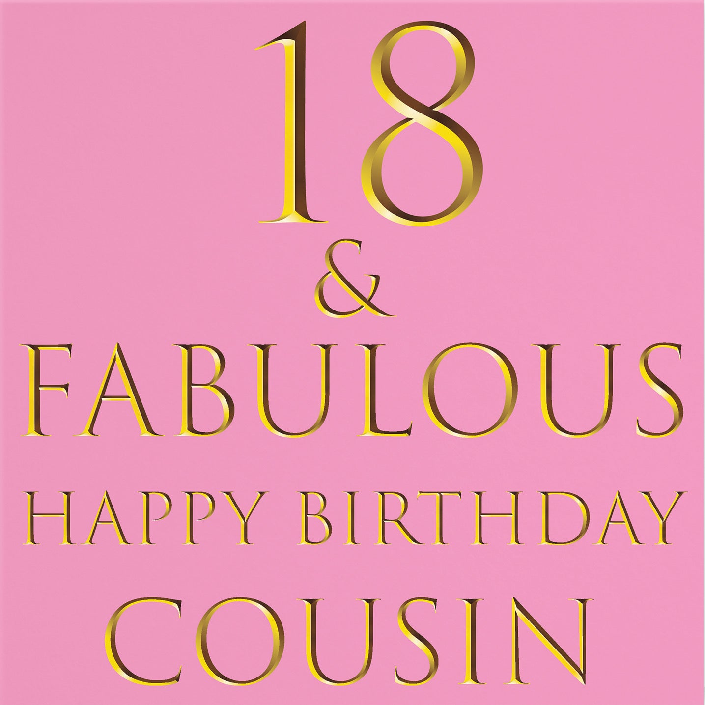 18th Cousin Birthday Card Fabulous - Default Title (B09Q7NFL2G)