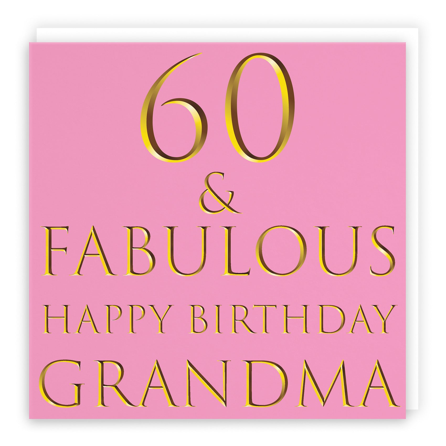 60th Grandma Birthday Card Fabulous - Default Title (B09Q7NG6FN)