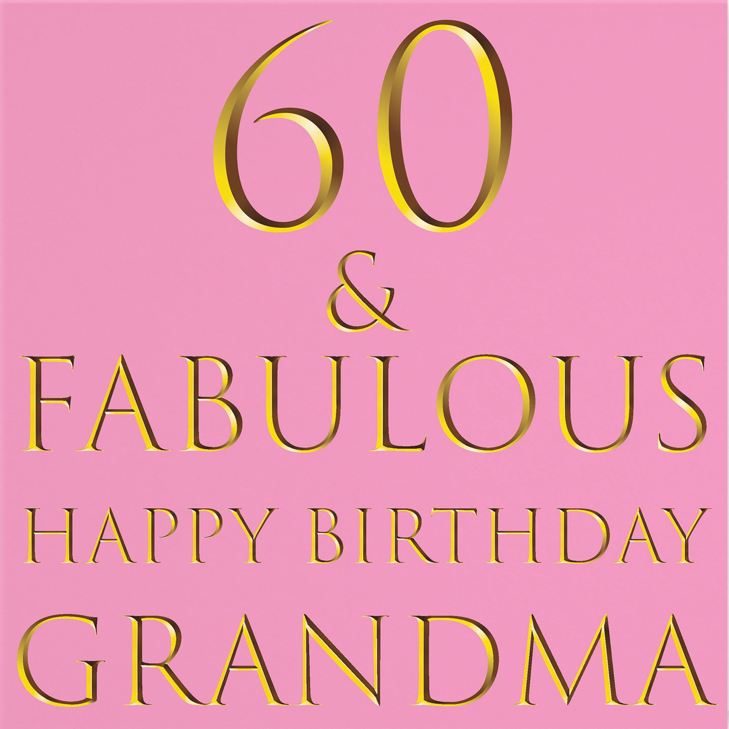 60th Grandma Birthday Card Fabulous - Default Title (B09Q7NG6FN)