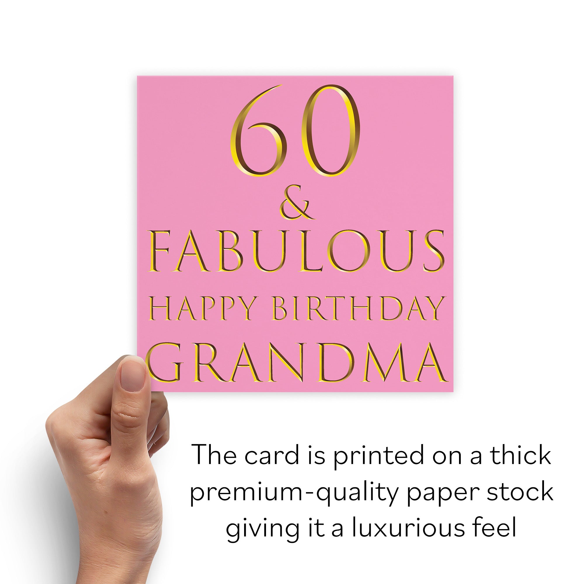 60th Grandma Birthday Card Fabulous - Default Title (B09Q7NG6FN)