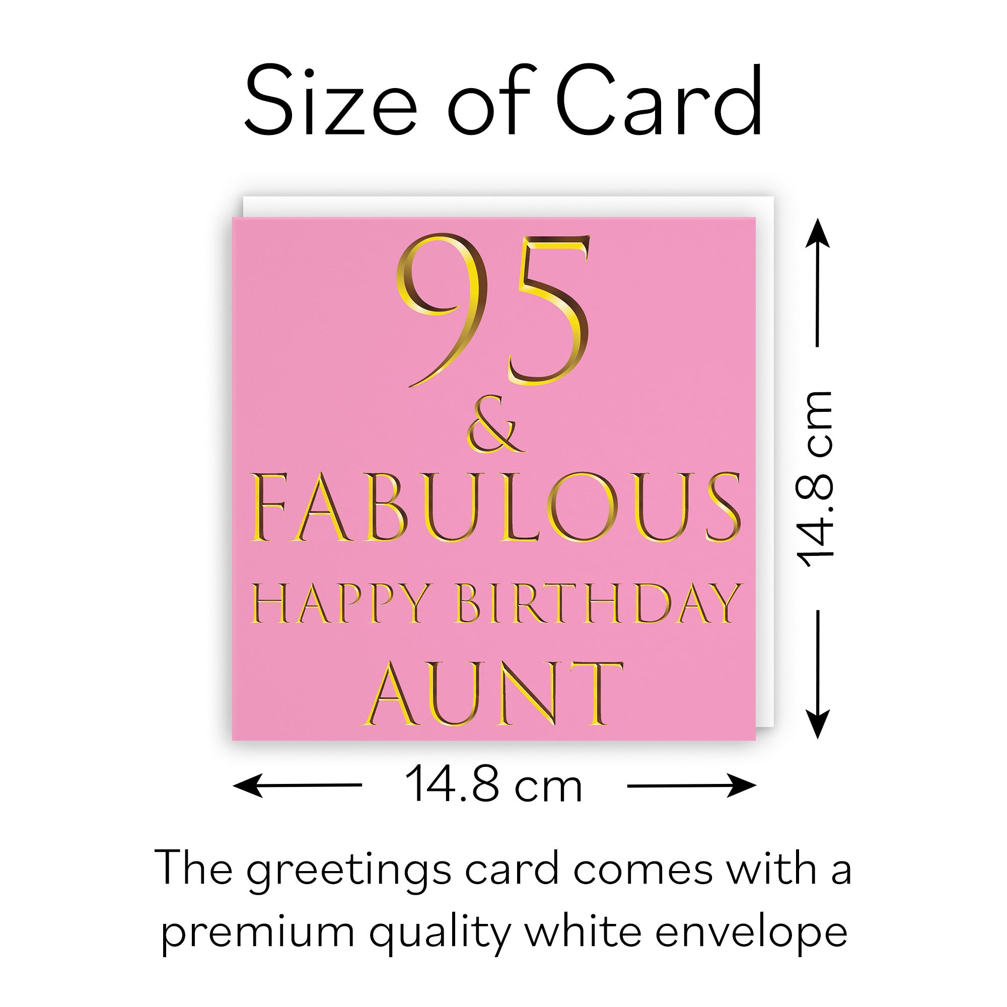 95th Aunt Birthday Card Fabulous - Default Title (B09Q7NH3WW)