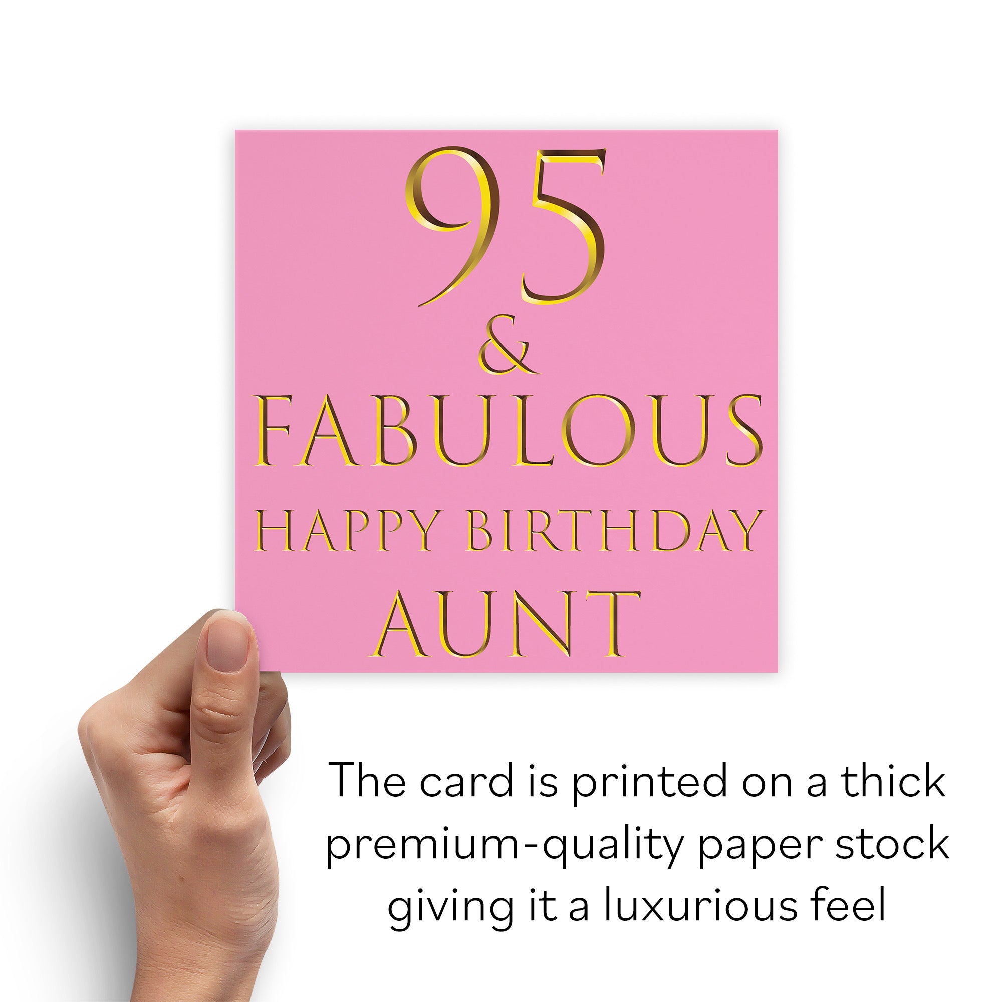 95th Aunt Birthday Card Fabulous - Default Title (B09Q7NH3WW)