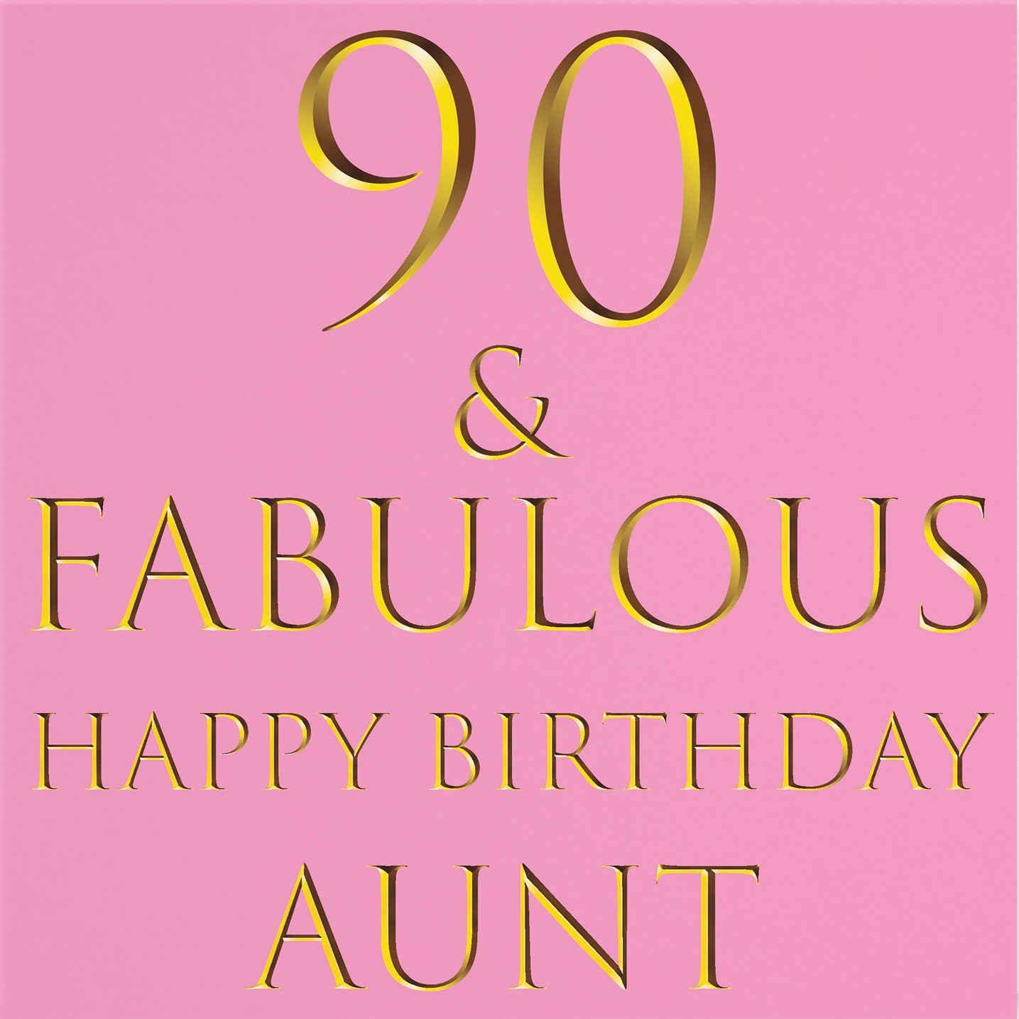 90th Aunt Birthday Card Fabulous - Default Title (B09Q7NS9JF)