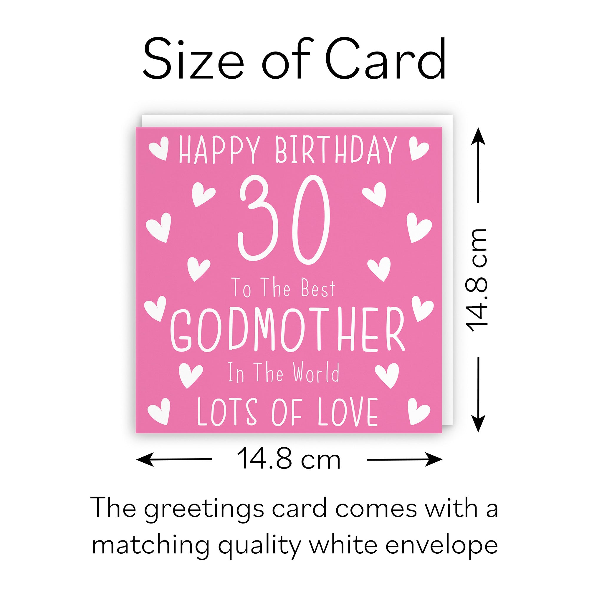 30th Godmother Birthday Card Iconic - Default Title (B09Q7P23BY)