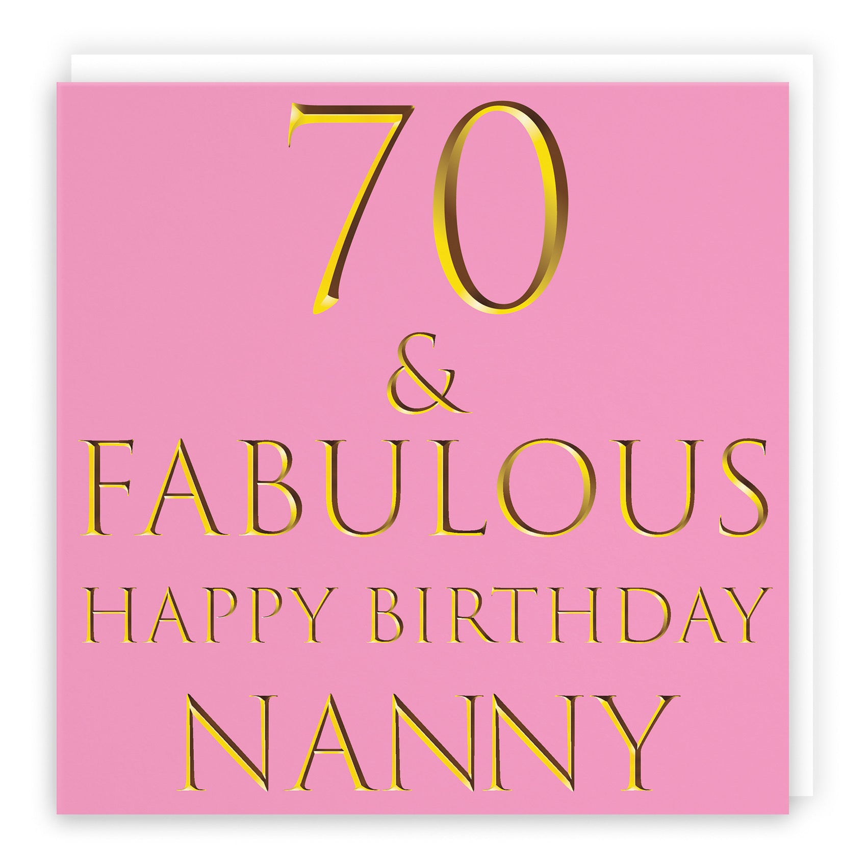 70th Nanny Birthday Card Fabulous - Default Title (B09Q7P29MK)