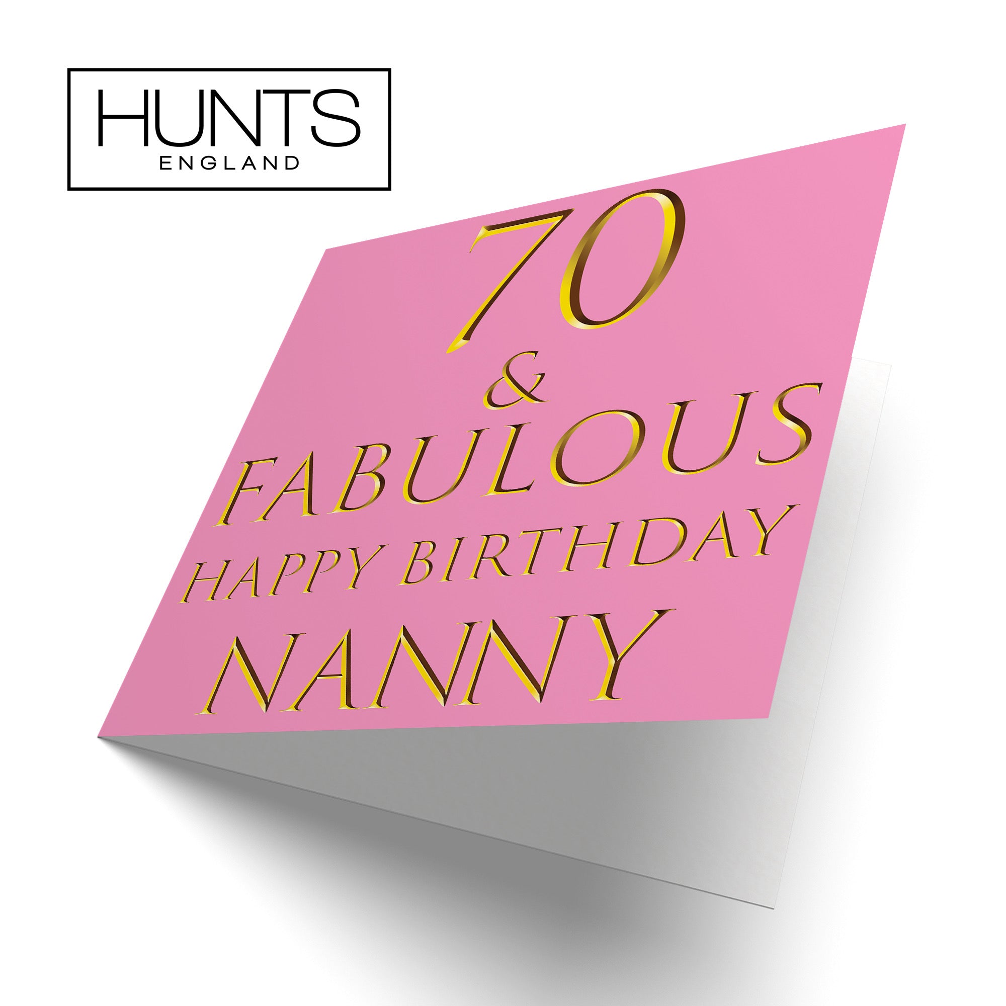 70th Nanny Birthday Card Fabulous - Default Title (B09Q7P29MK)