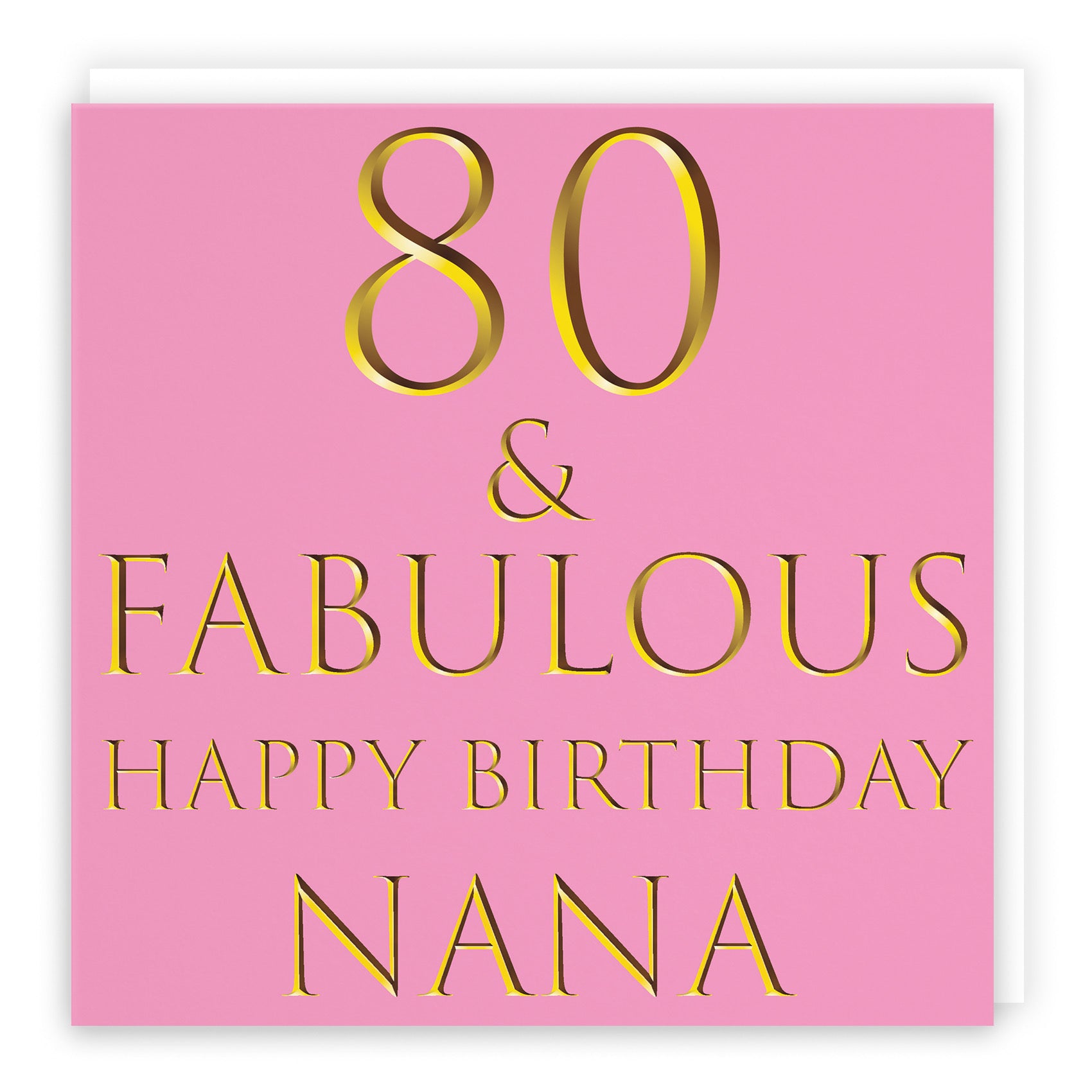 80th Nana Birthday Card Fabulous - Default Title (B09Q7QH2MH)