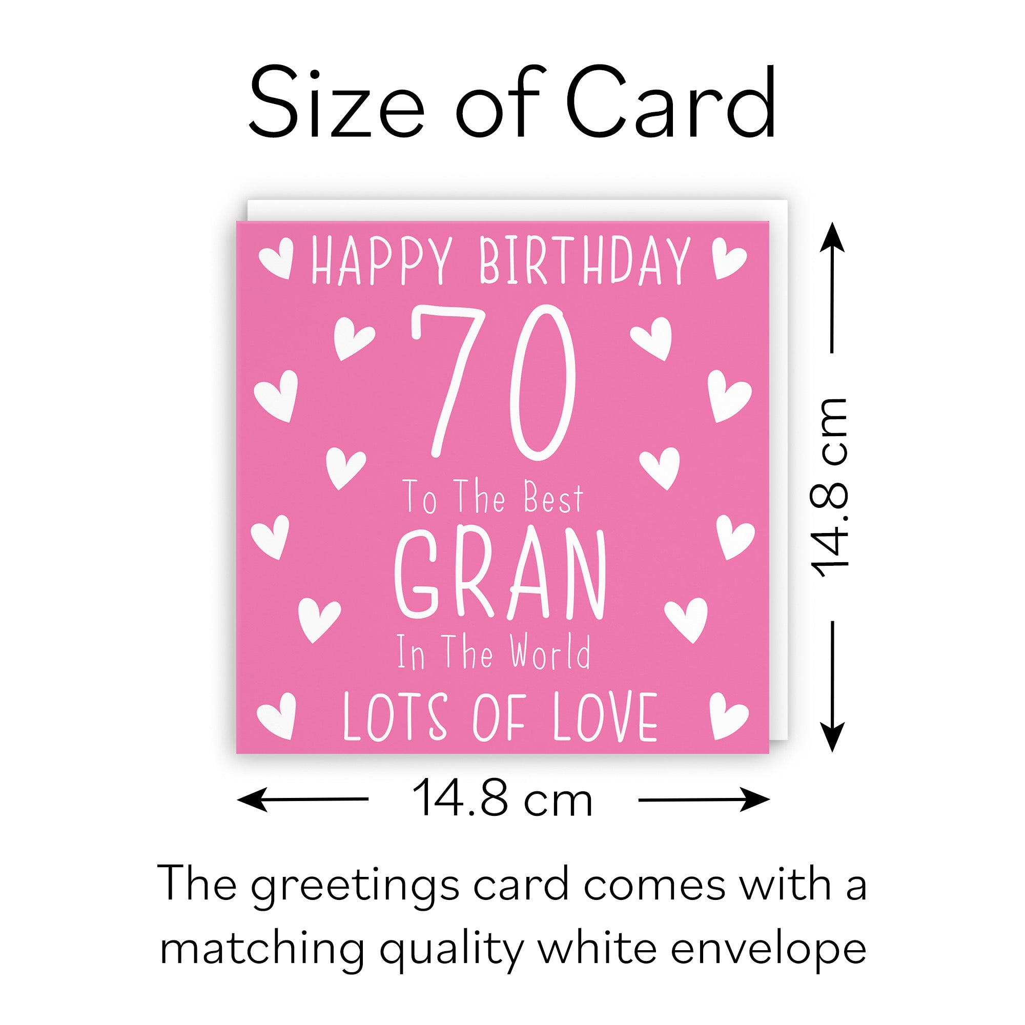 70th Gran Birthday Card Iconic - Default Title (B09Q7QHLP6)