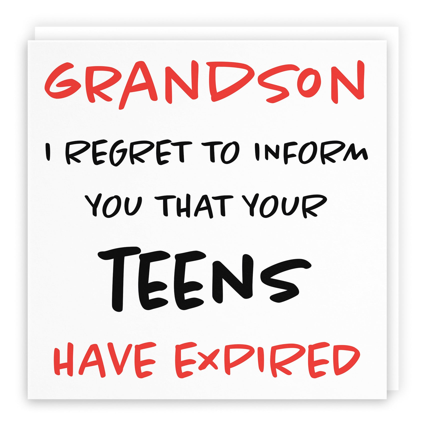 20th Grandson Birthday Card Retro - Default Title (B09Q7QJPYR)