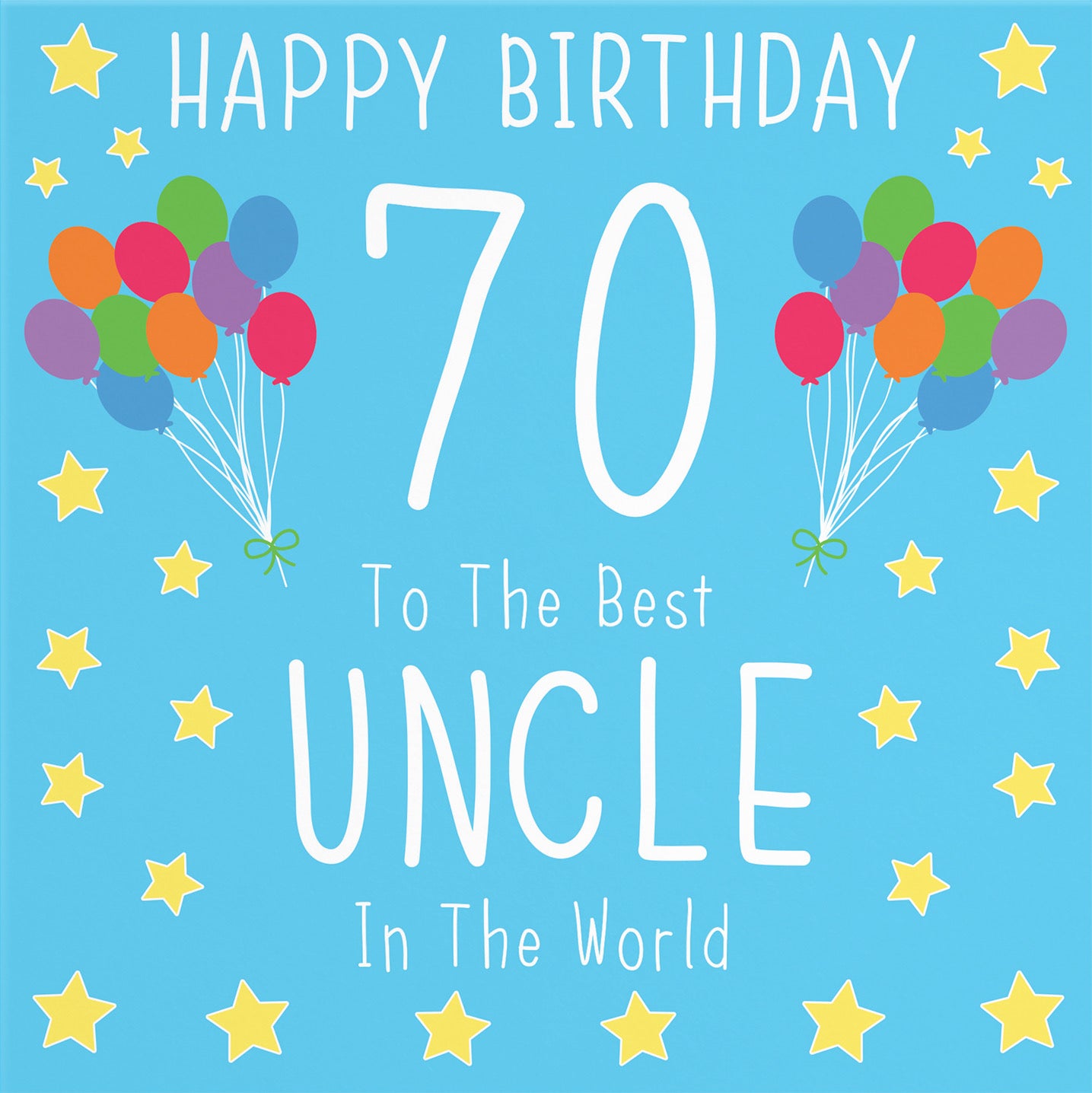 70th Uncle Birthday Card Iconic - Default Title (B09Q7R4XH7)