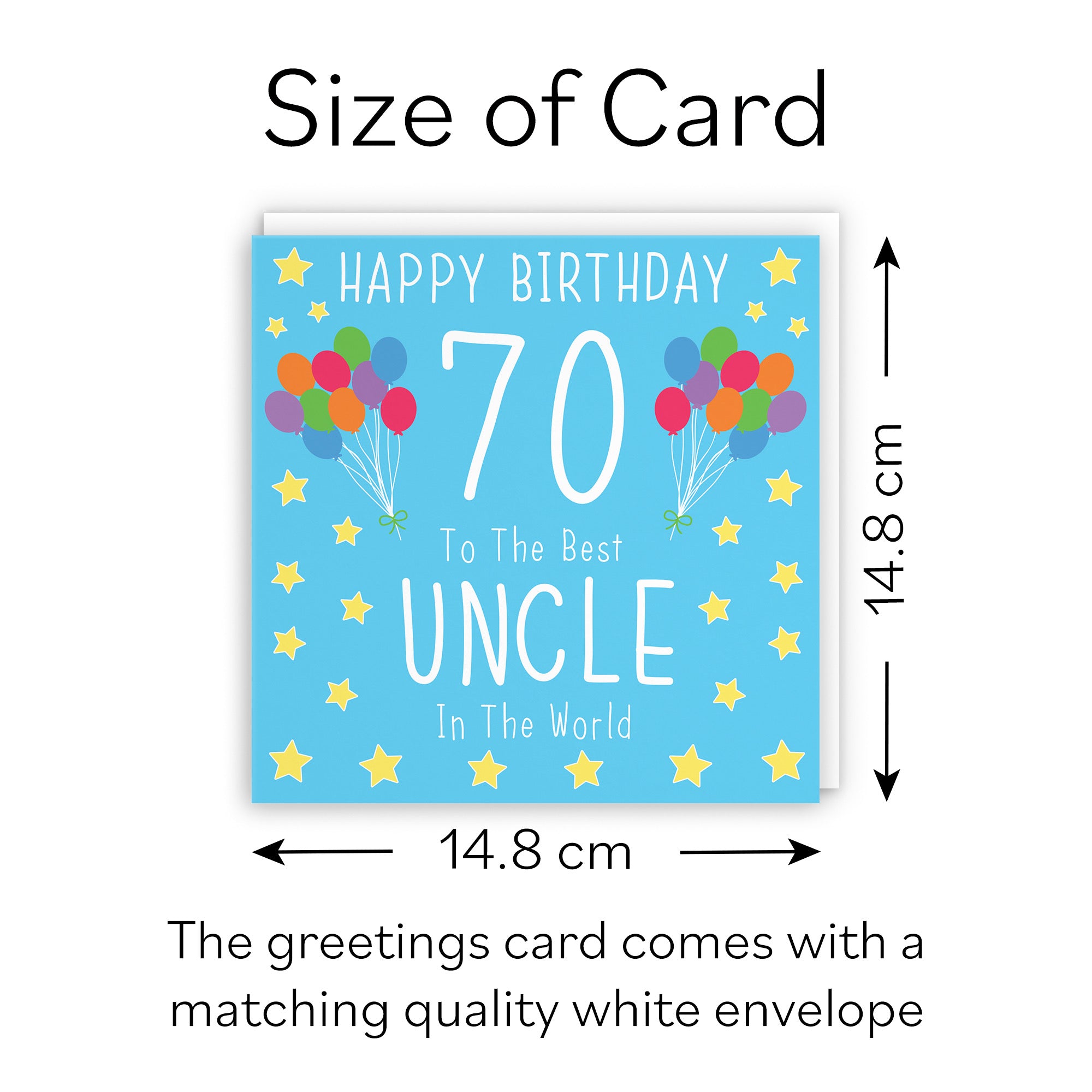 70th Uncle Birthday Card Iconic - Default Title (B09Q7R4XH7)