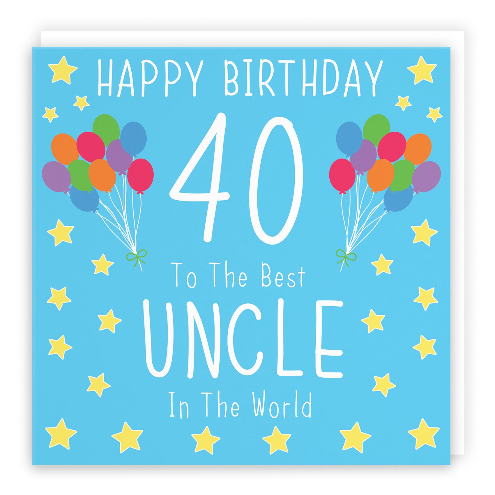 40th Uncle Birthday Card Iconic - Default Title (B09Q7R6GHV)