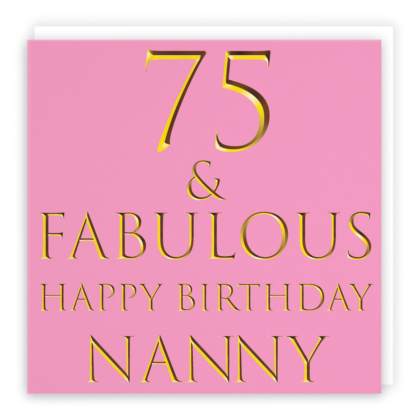 75th Nanny Birthday Card Fabulous - Default Title (B09Q7R6GHX)