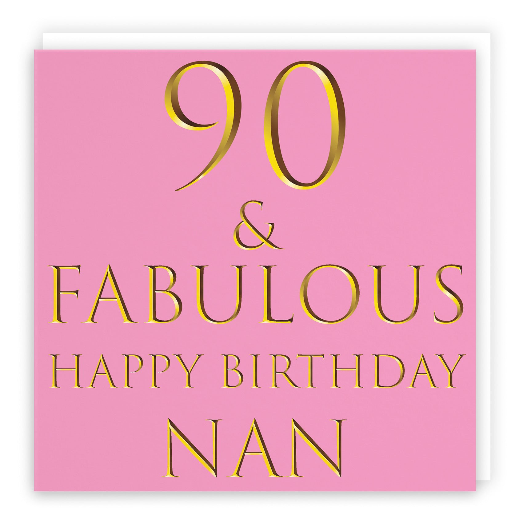 90th Nan Birthday Card Fabulous - Default Title (B09Q7RBC45)