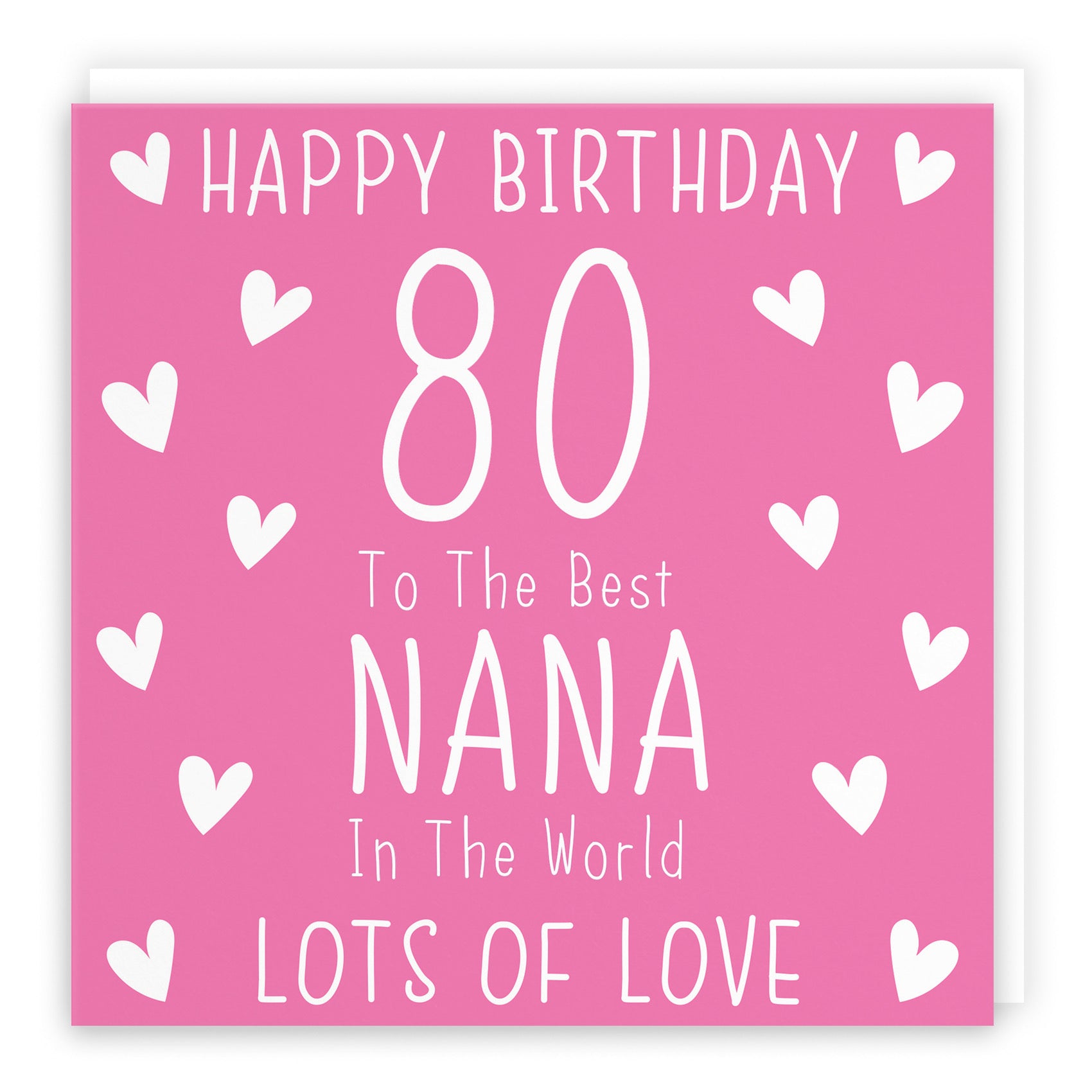 80th Nana Birthday Card Iconic - Default Title (B09Q7S7PMC)