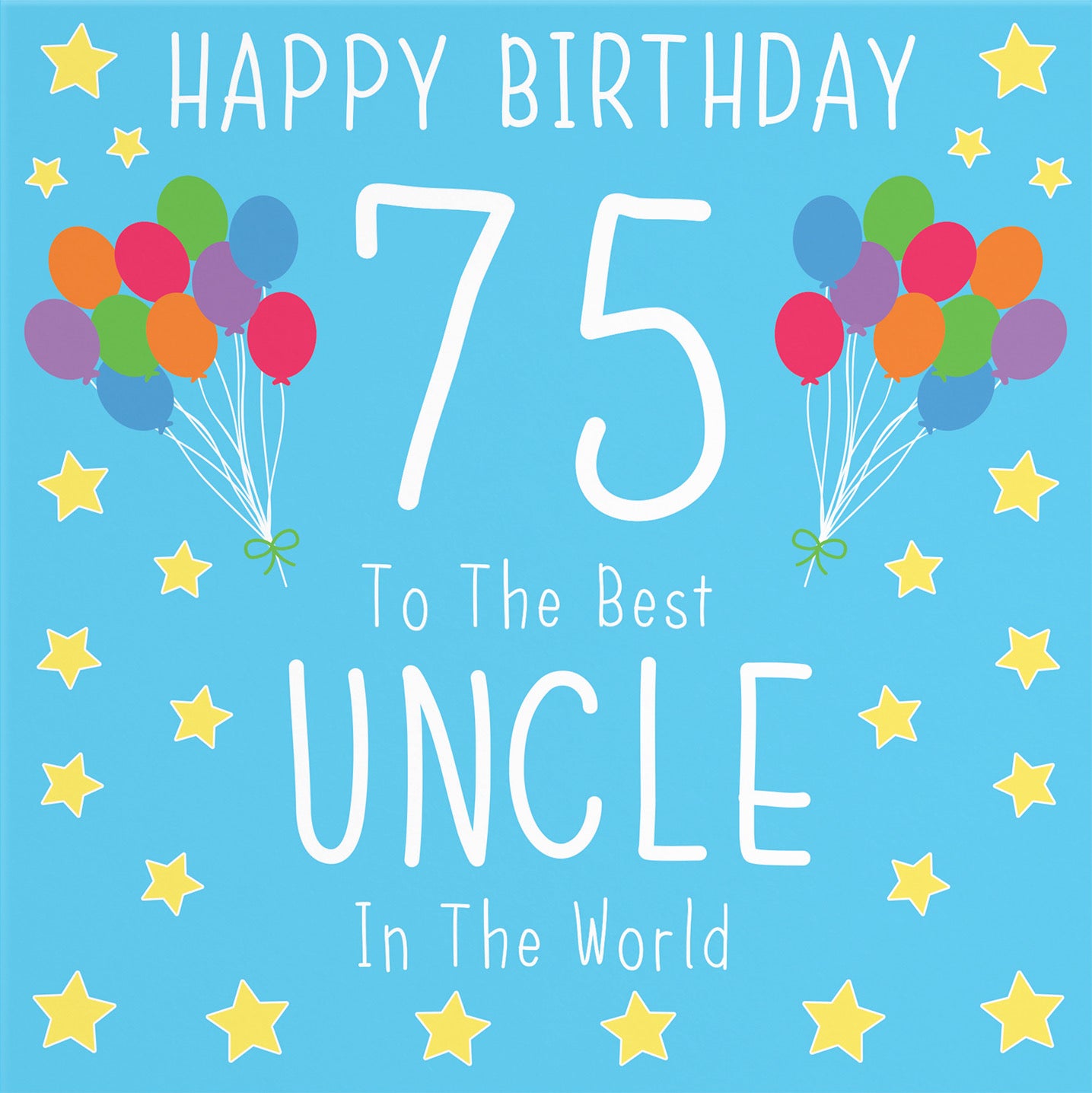 75th Uncle Birthday Card Iconic - Default Title (B09Q7YRM47)