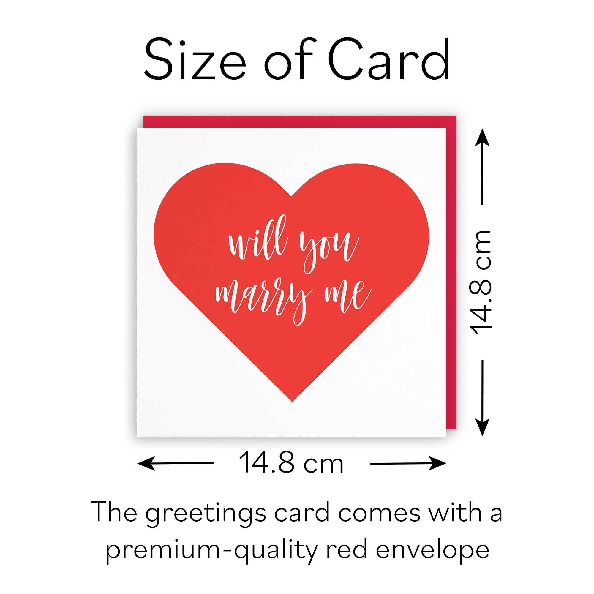 Will You Marry Me Proposal Card Love Heart - Default Title (B09R6CCJJM)