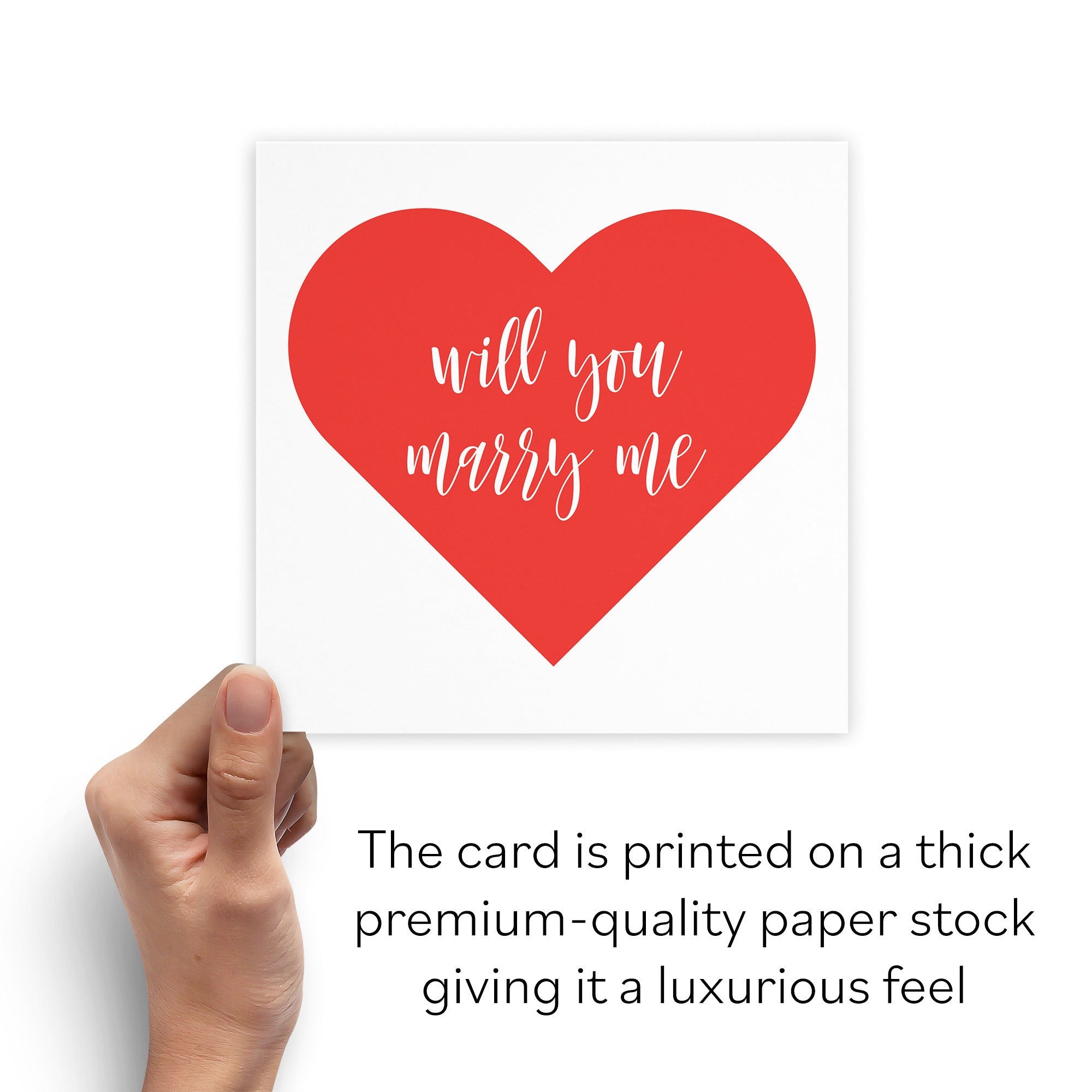 Will You Marry Me Proposal Card Love Heart - Default Title (B09R6CCJJM)