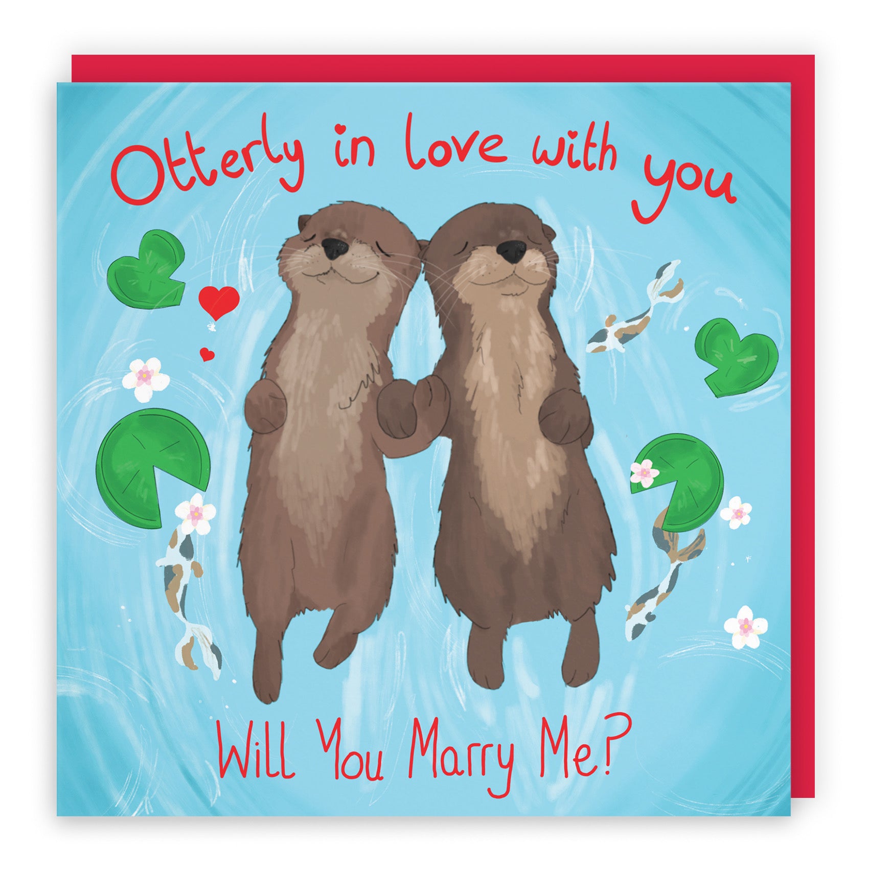 Will You Marry Me Proposal Card Cute Animals - Default Title (B09R6M7V31)